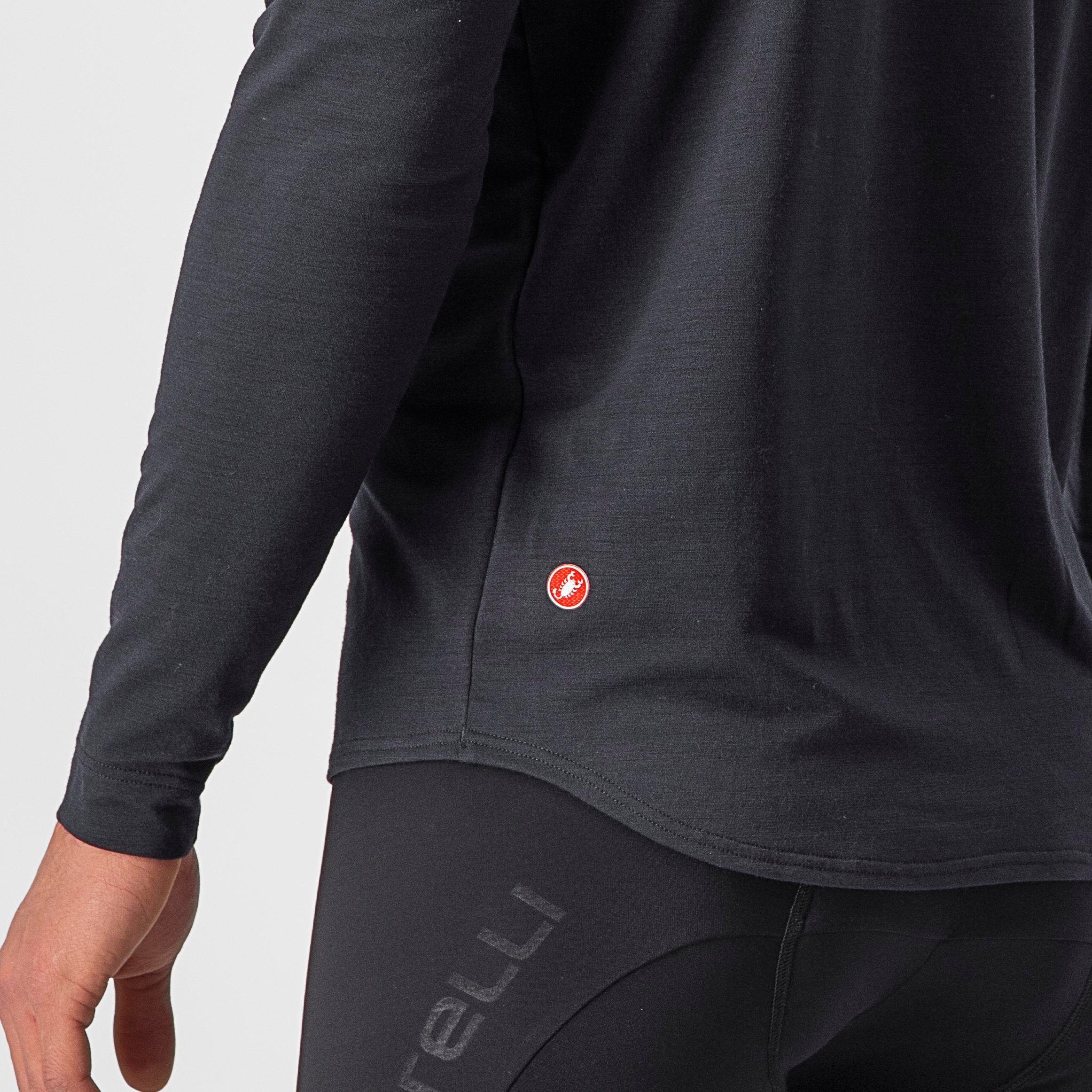 Unlimited merino long sleeve - light black/nickel gray - castelli