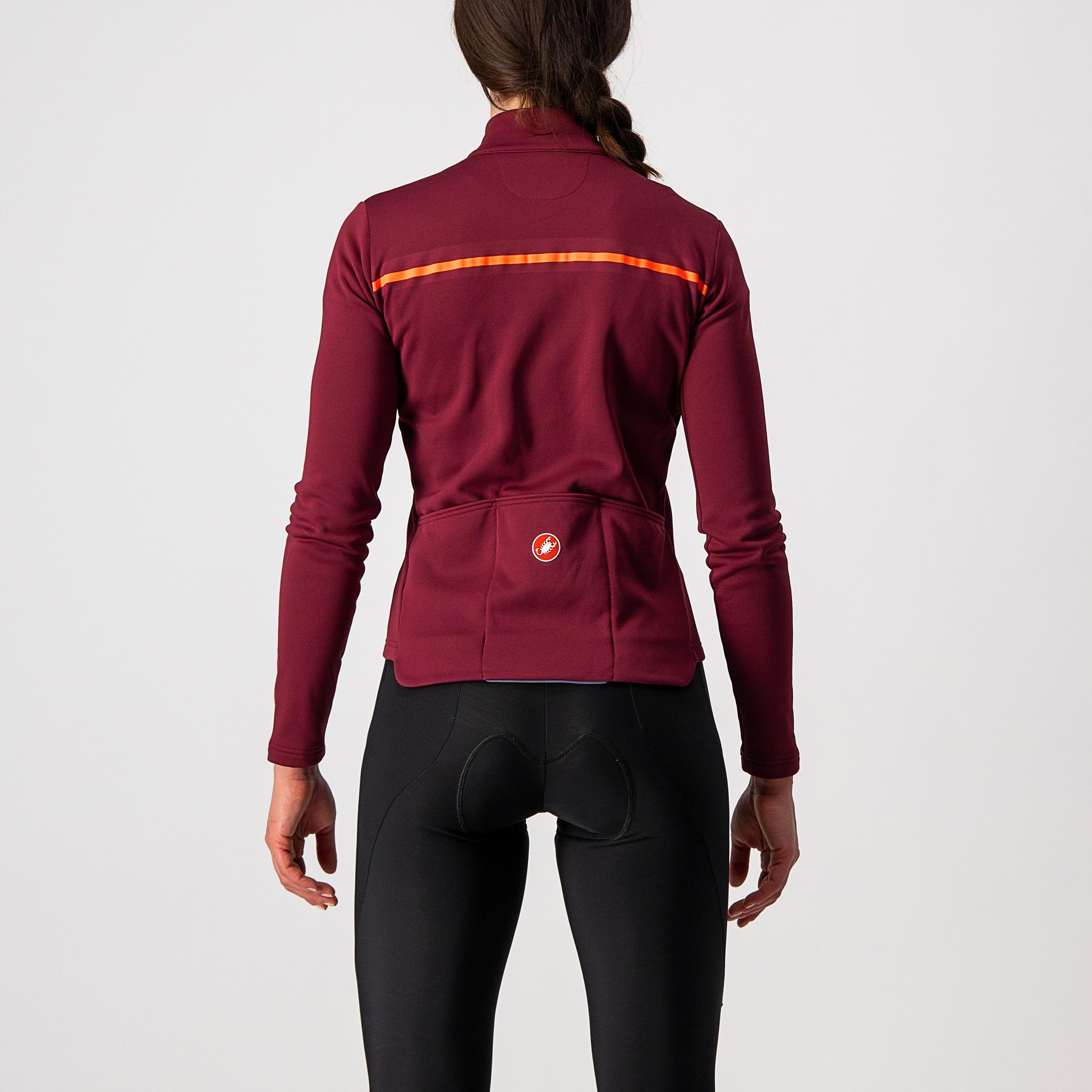 Sinergia 2 jersey fz - bordeaux/brilliant pink - castelli