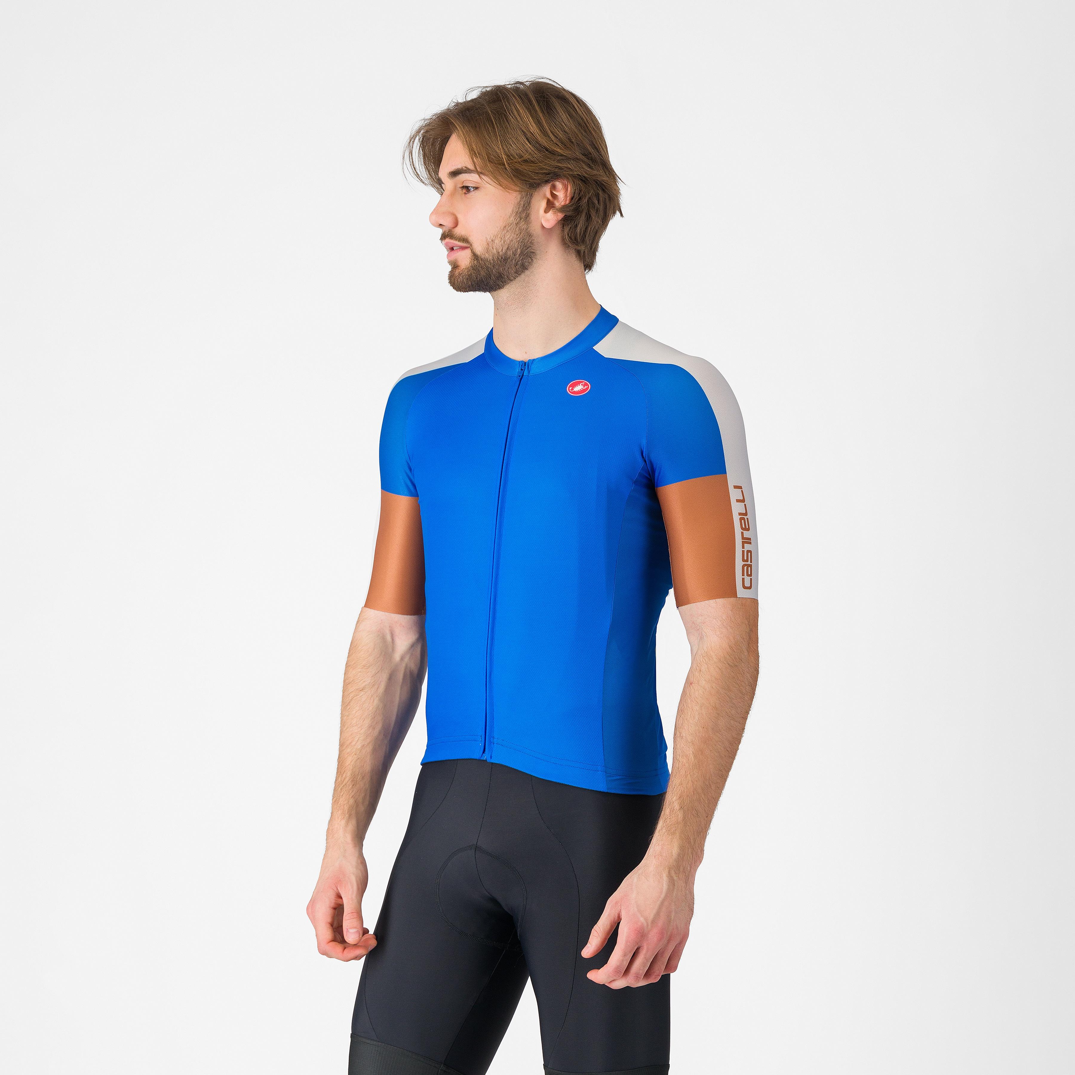 Entrata 6 jersey - azzurro italia/silver gray-moc - castelli