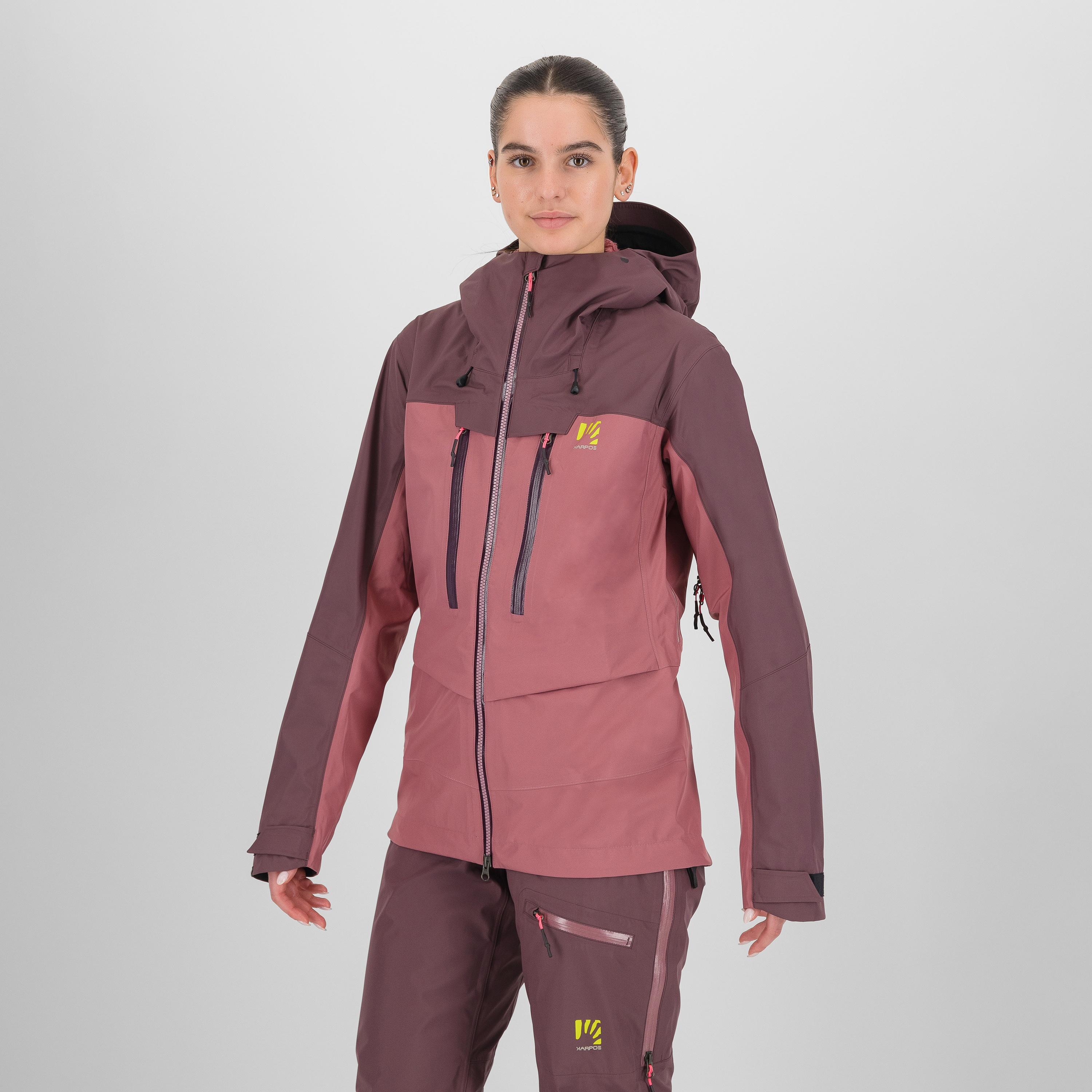 Midi shell w jacket - deco rose/huckleberry - karpos