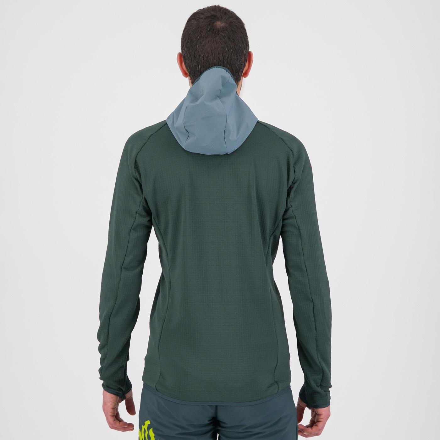 Highest hoodie fleece - forest/north atlantic - karpos