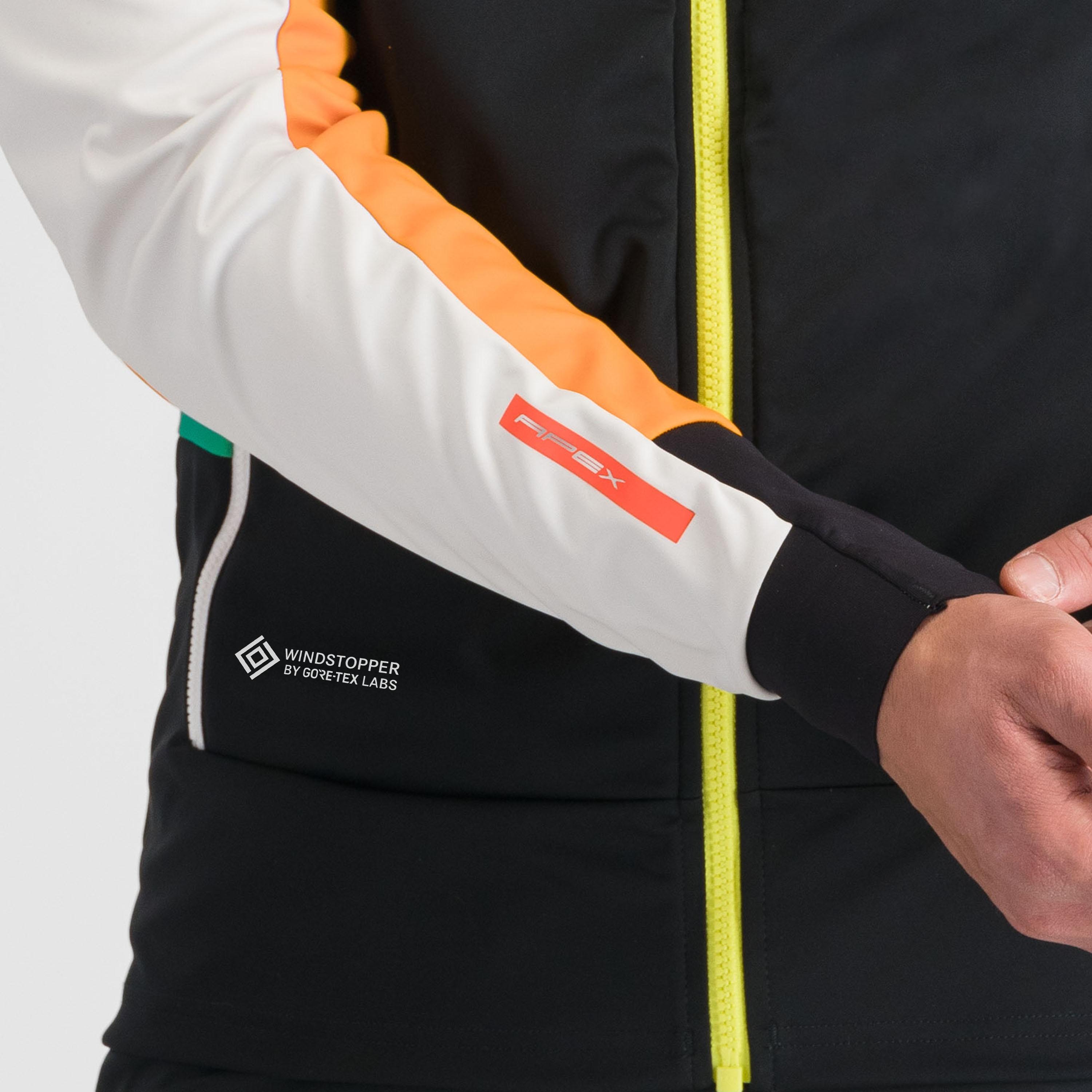 Apex jacket - black/white/green/yellow - sportful