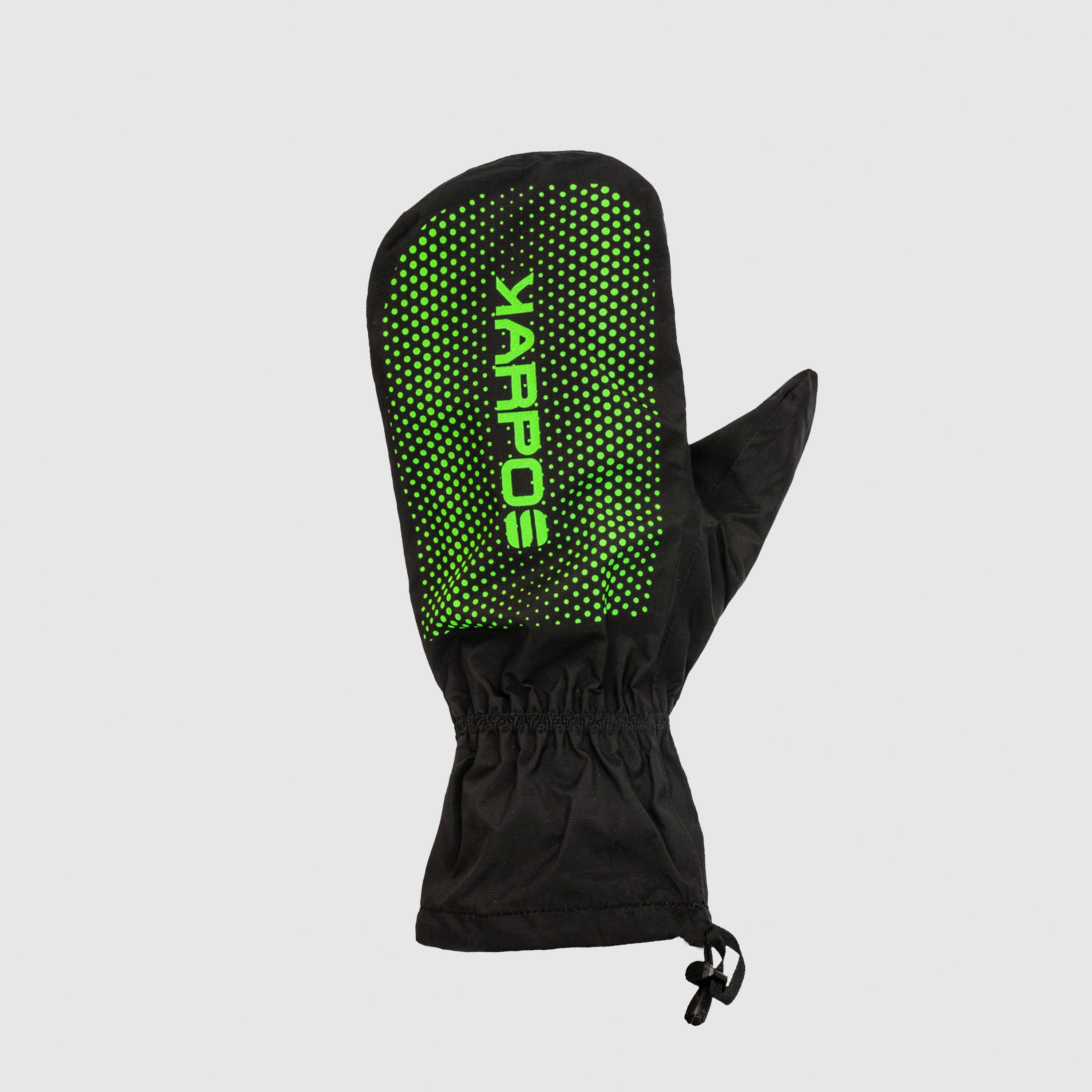 Lavaredo rain mitt - black/green fluo - karpos