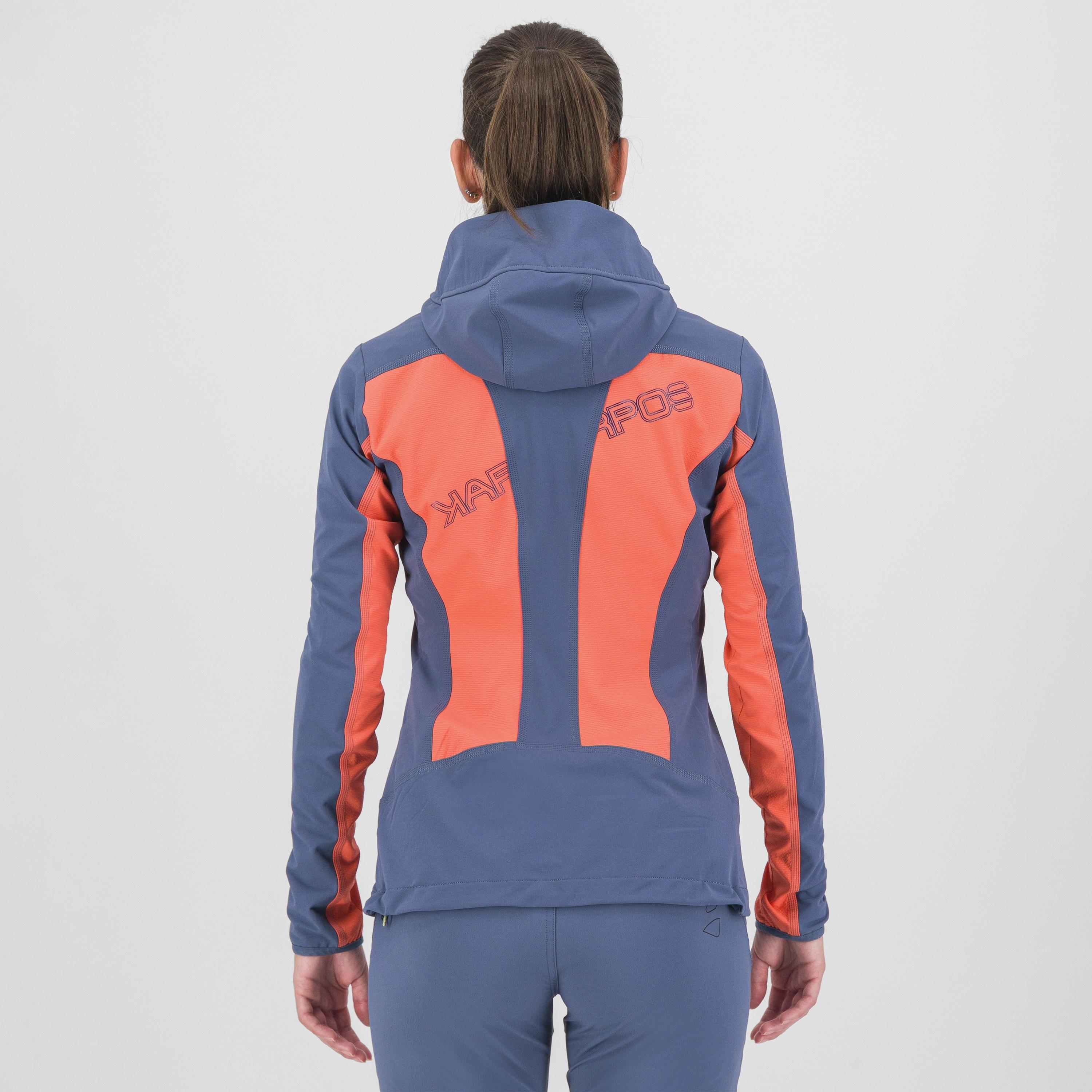 Parete w jacket - hot coral/vintage indigo - karpos