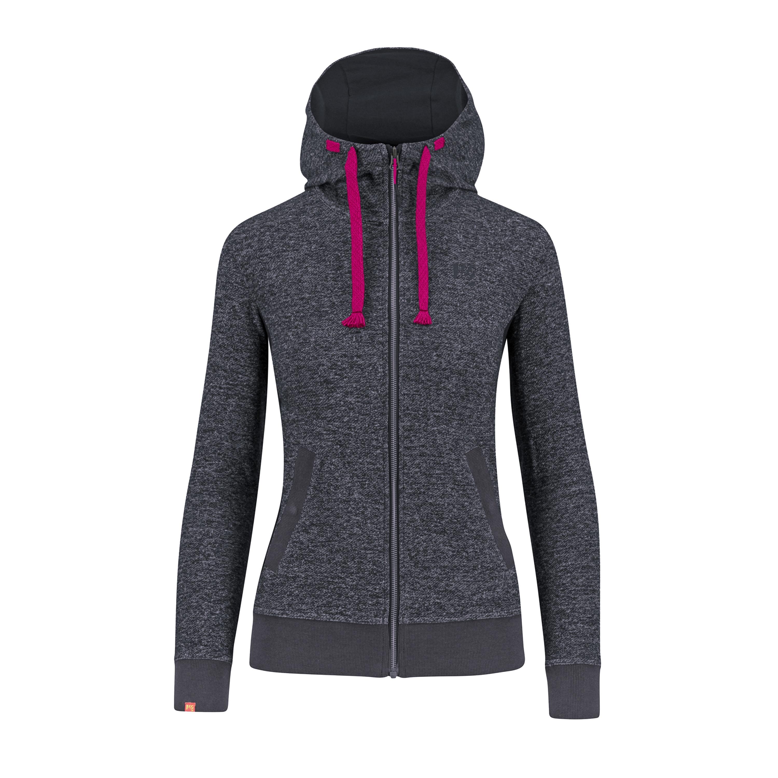 Totoga hemp w full-zip hoodie - ombre blue melange - karpos