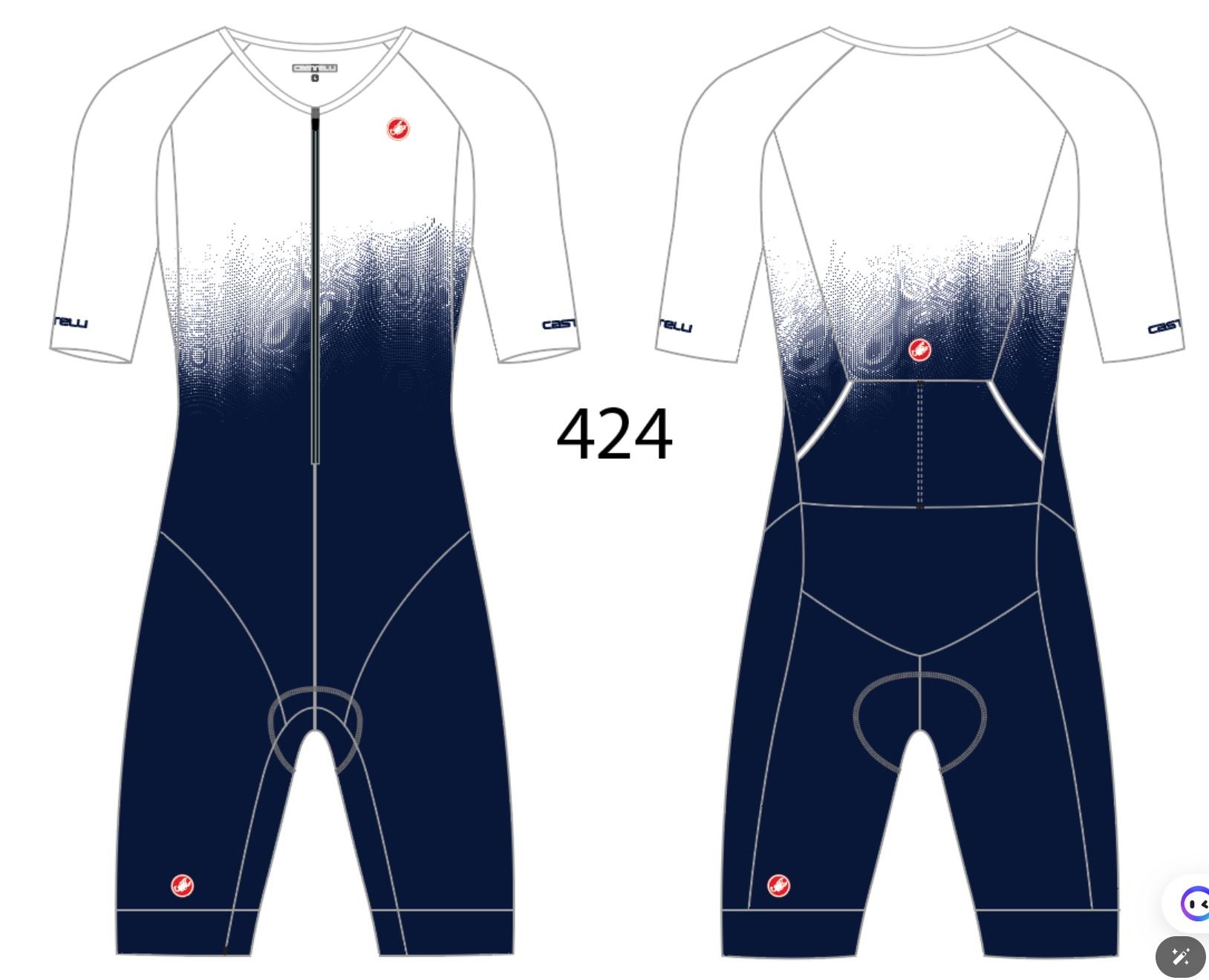 Core tri suit short sleeve - belgian blue/white - castelli