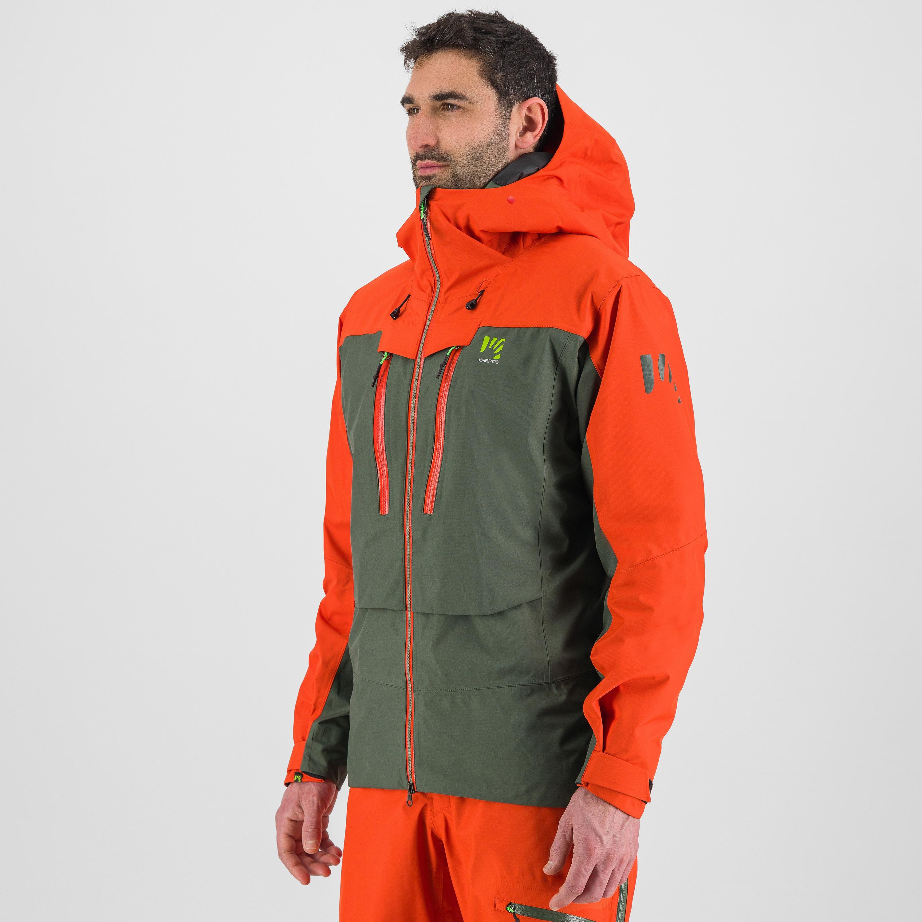 Midi shell jacket - thyme/spicy orange - karpos