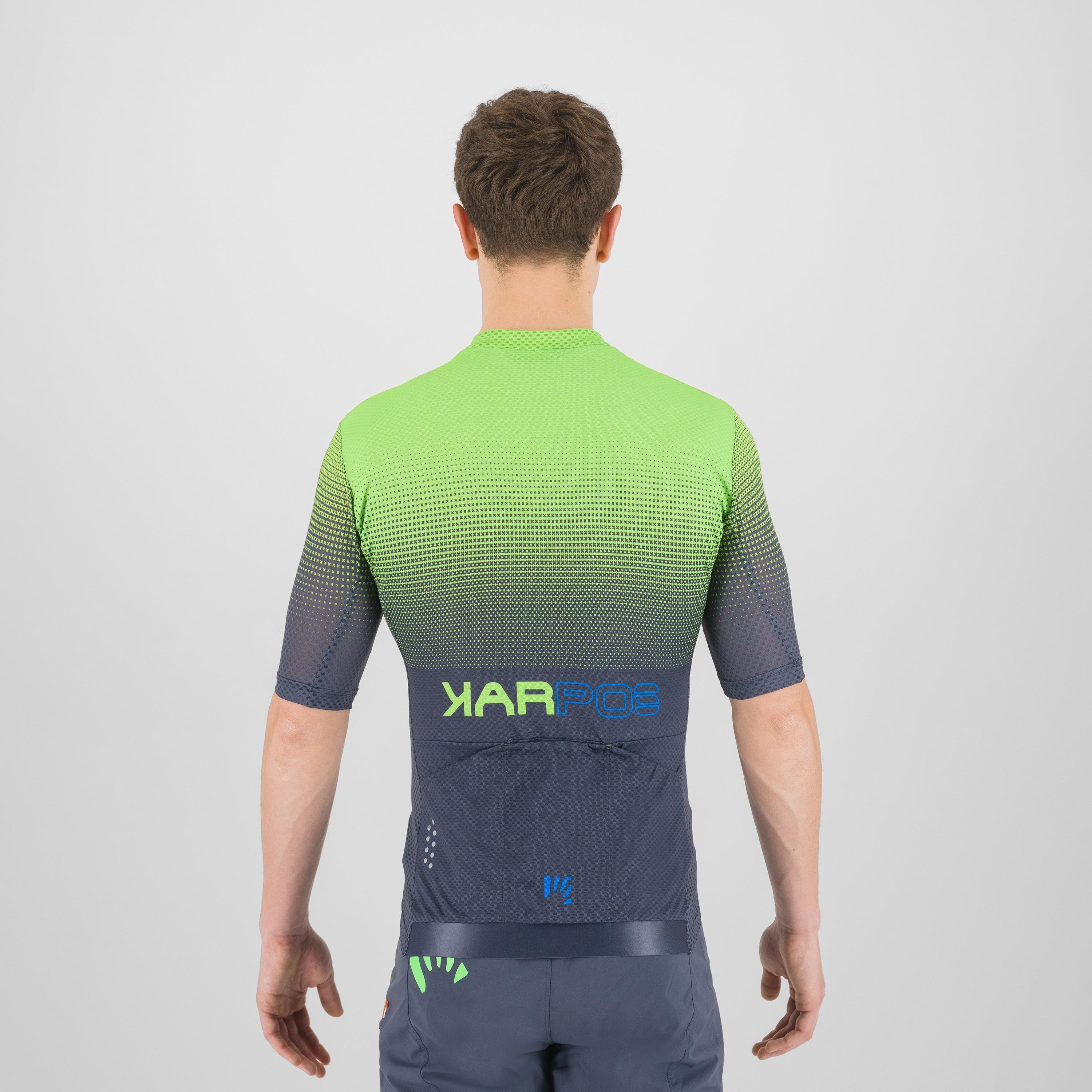 Val viola jersey - ombre blue/green fluo/indigo - karpos