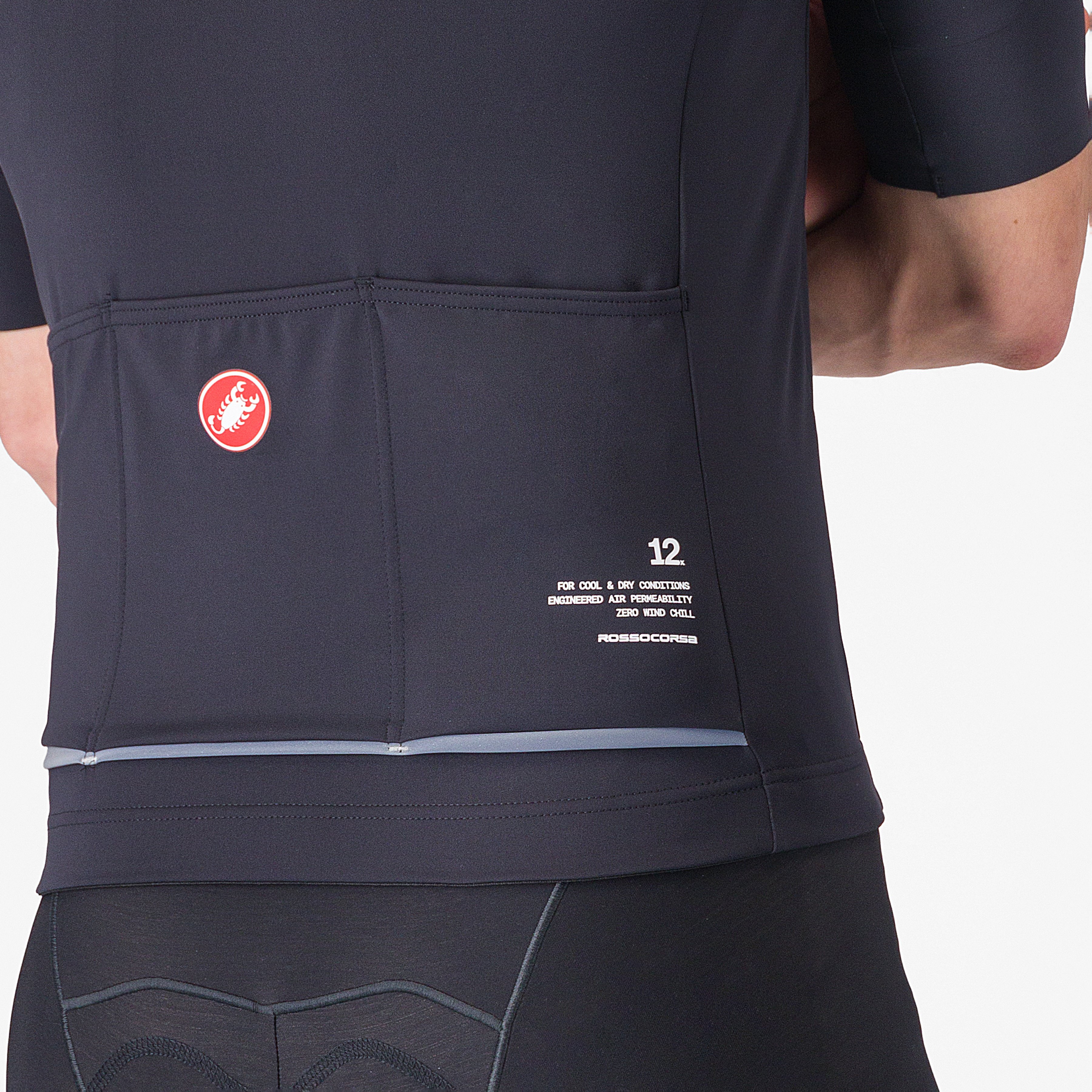 Do.di.ci. short sleeve jacket - light black - castelli