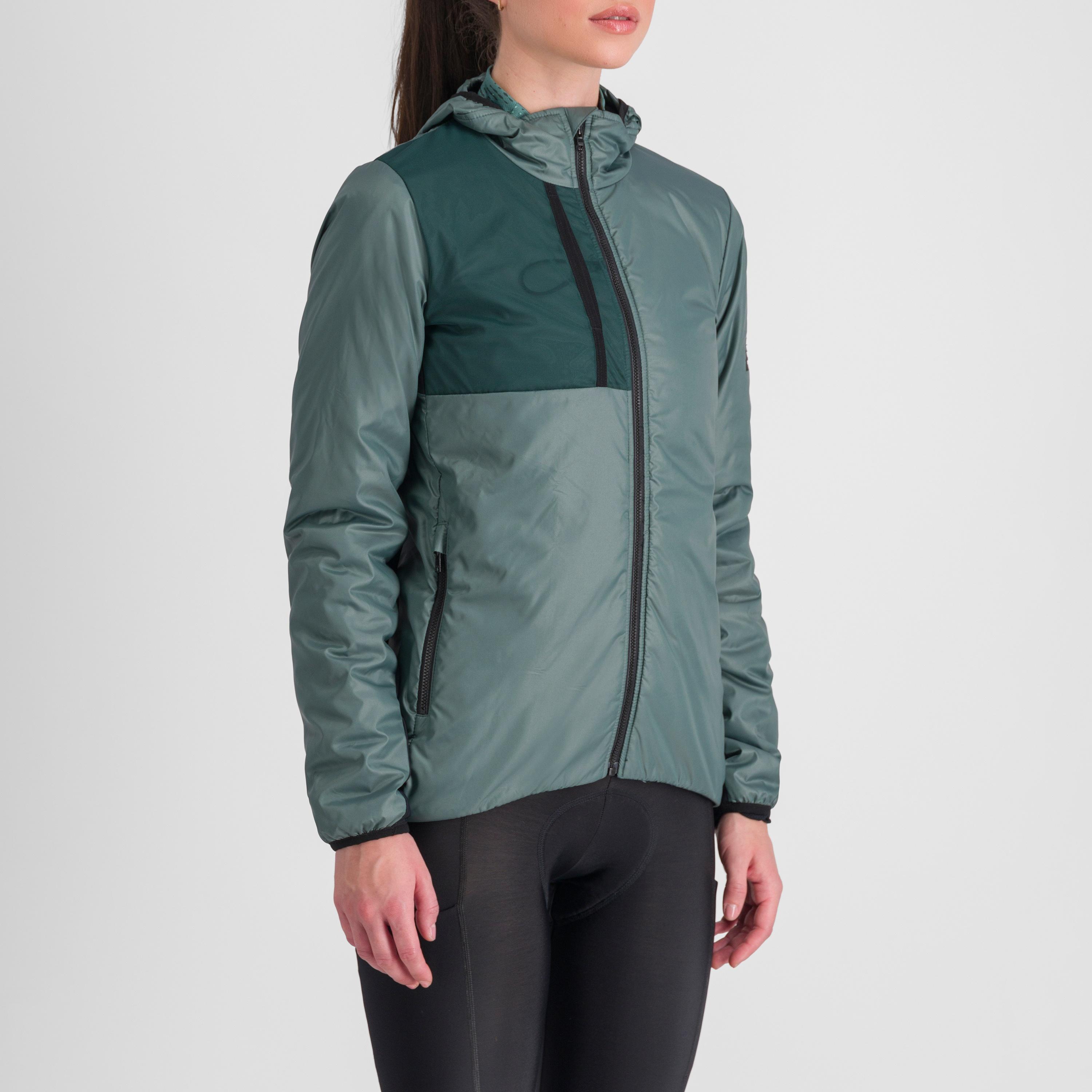Supergiara w puffy long sleeve - shrub green - sportful