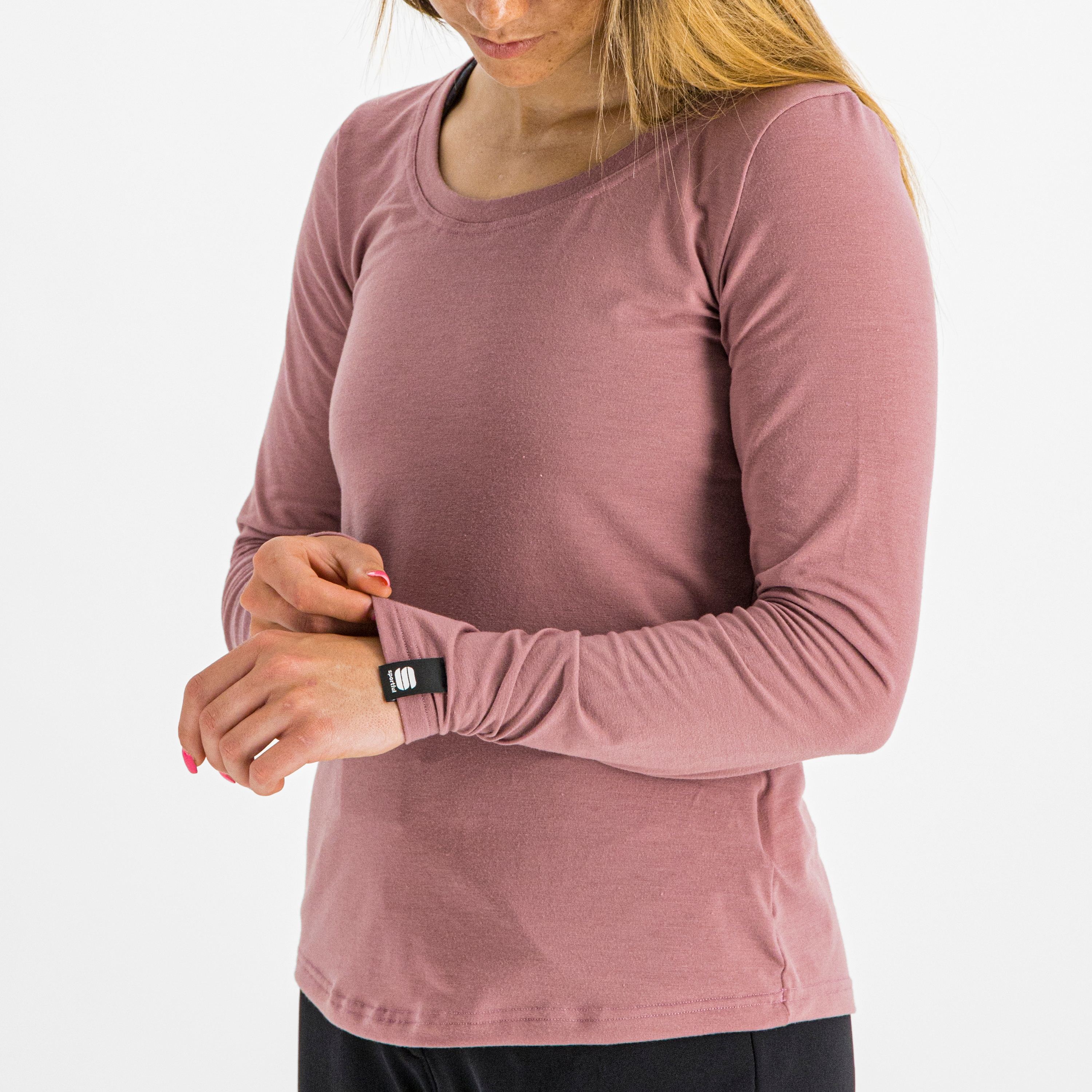 Xplore w tee long sleeve - mauve - sportful