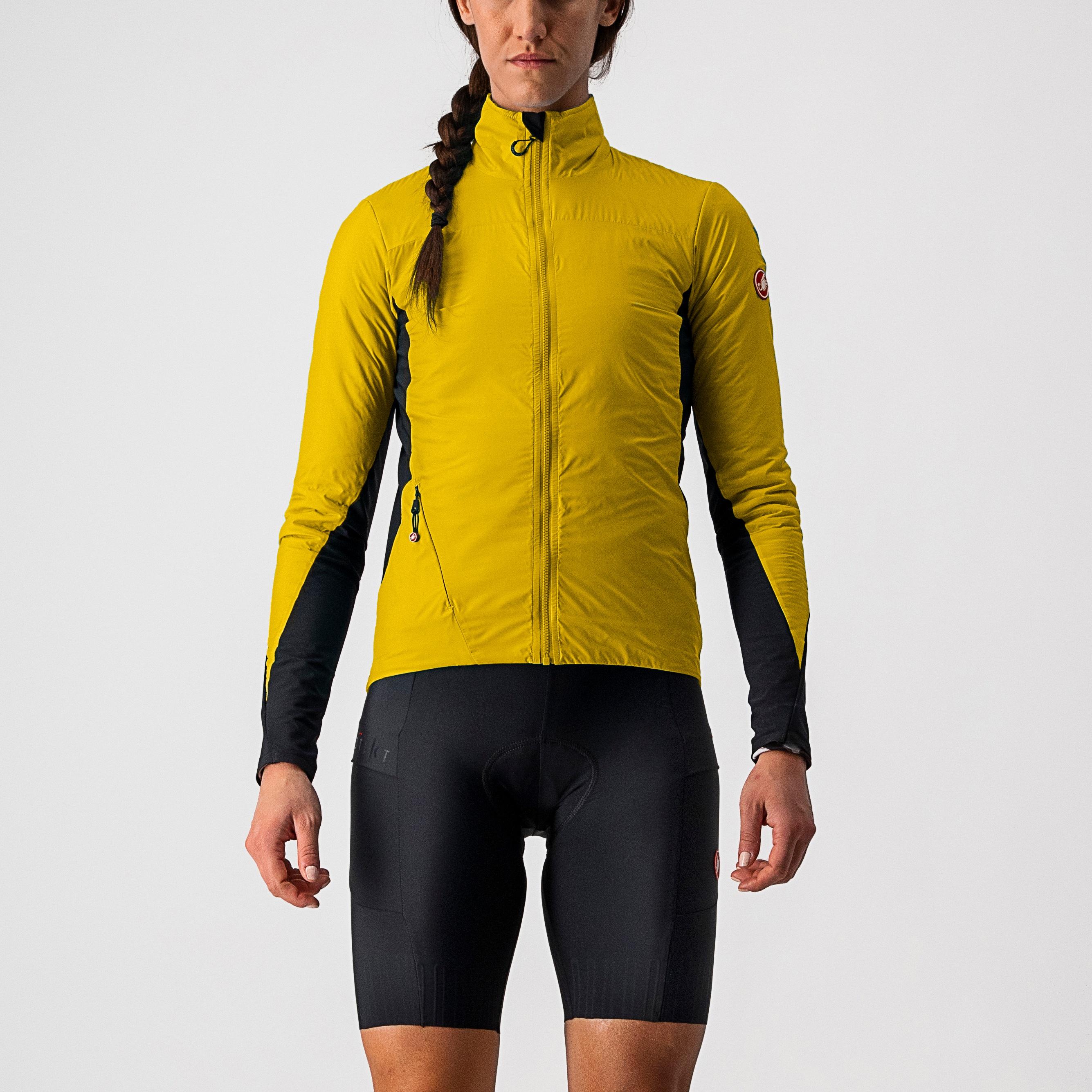 Unlimited w puffy jacket - goldenrod/dark gray-black - castelli