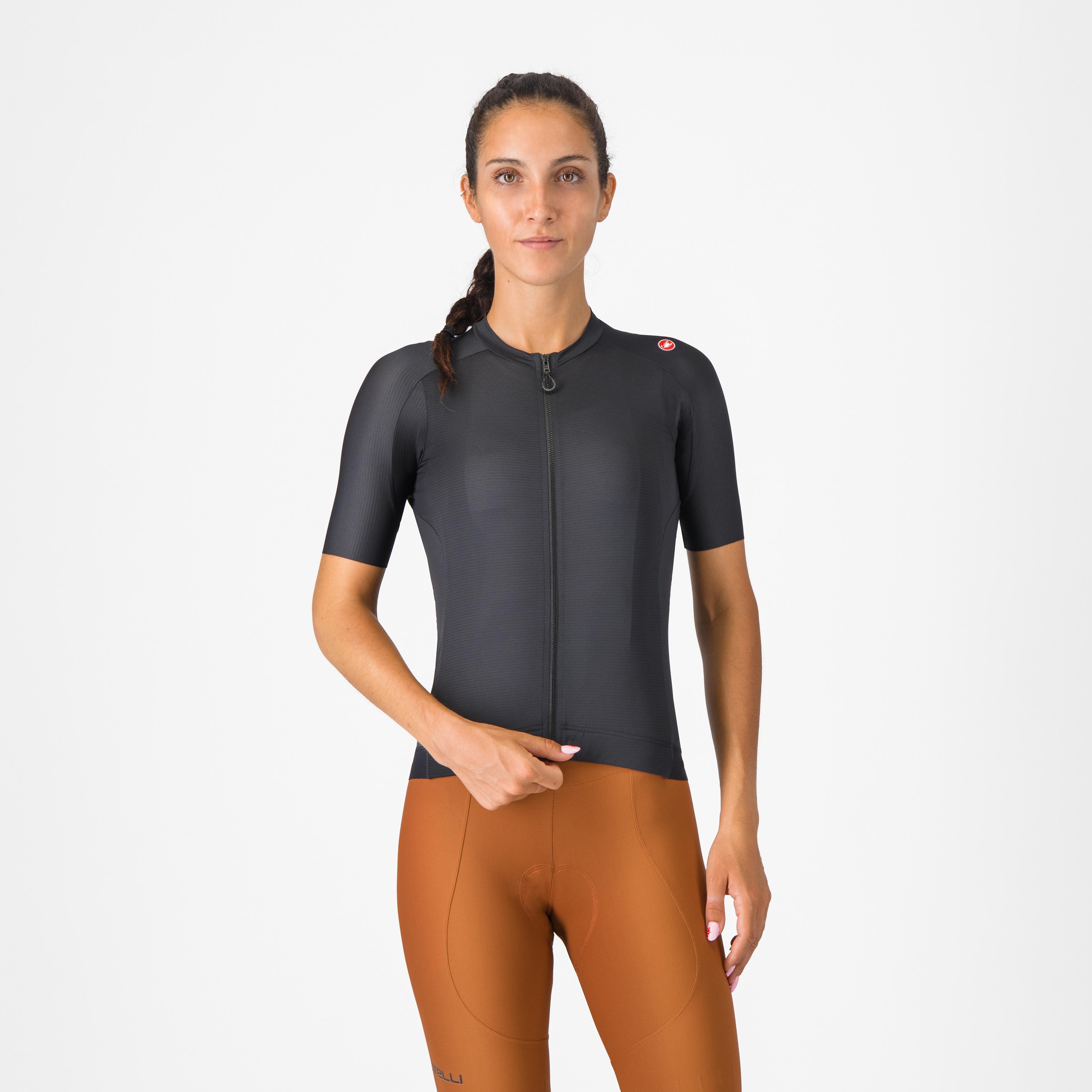Espresso  w jersey - light black - castelli