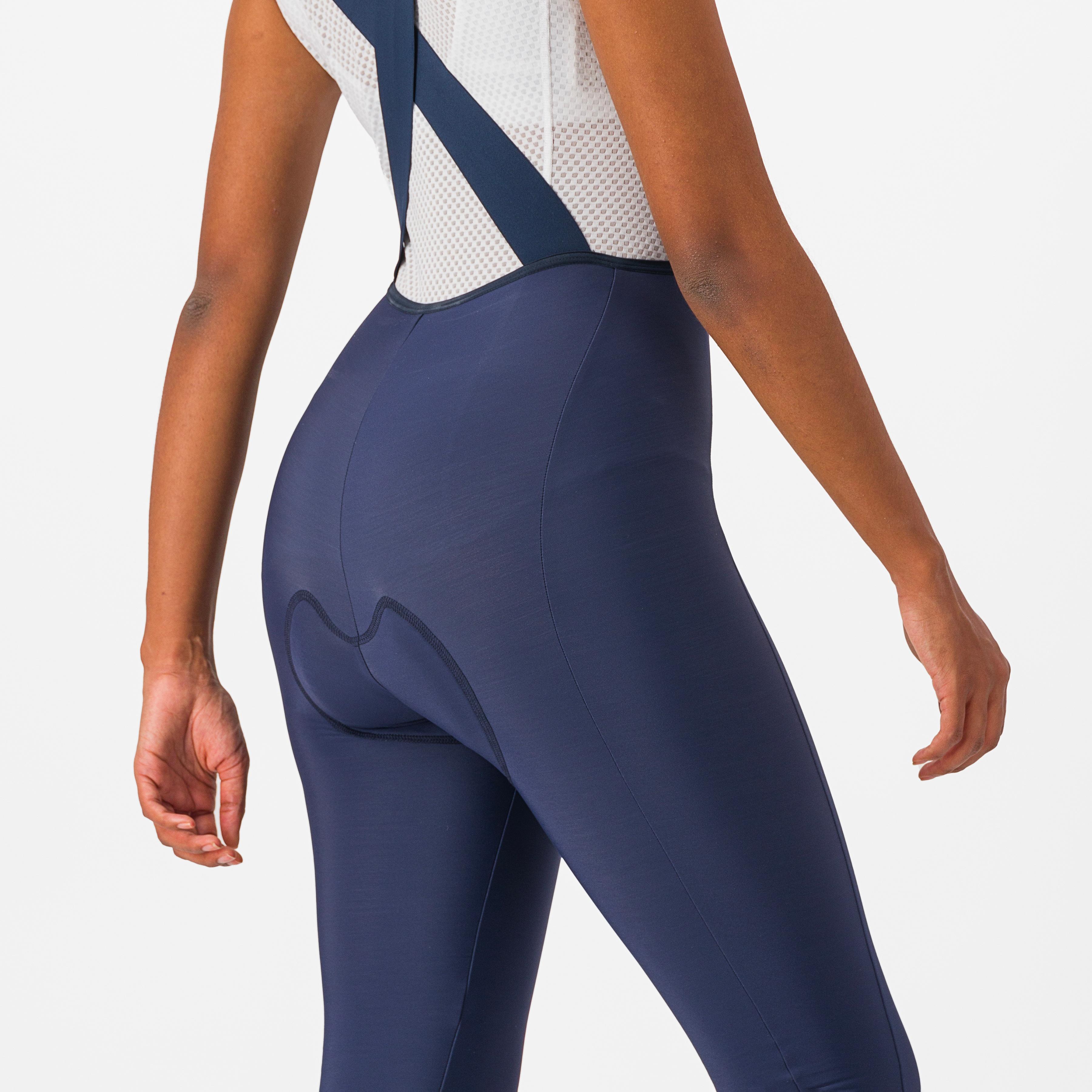 Velocissima dt bibtight - belgian blue/silver reflex - castelli