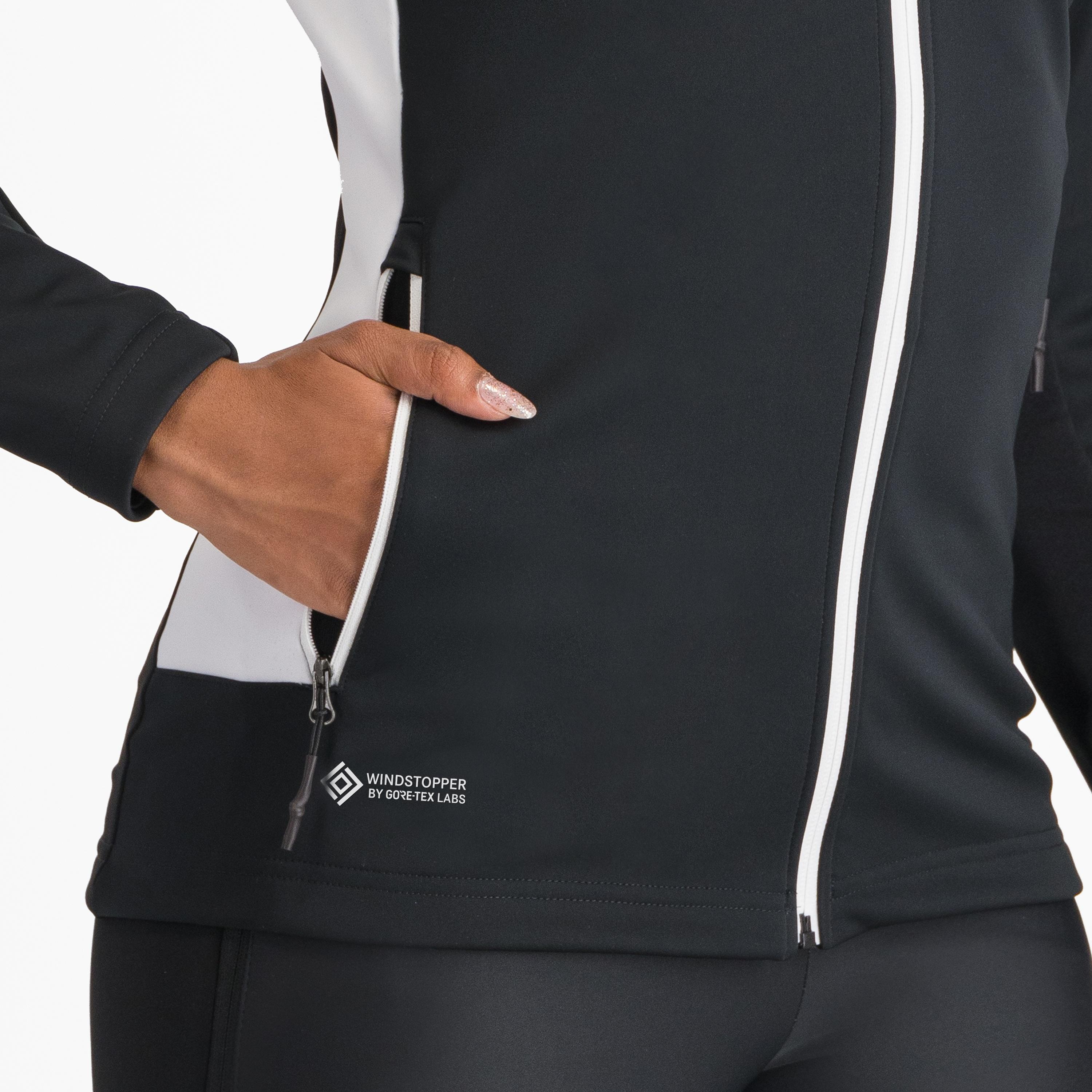 Squadra w jacket - black/natural gray - sportful