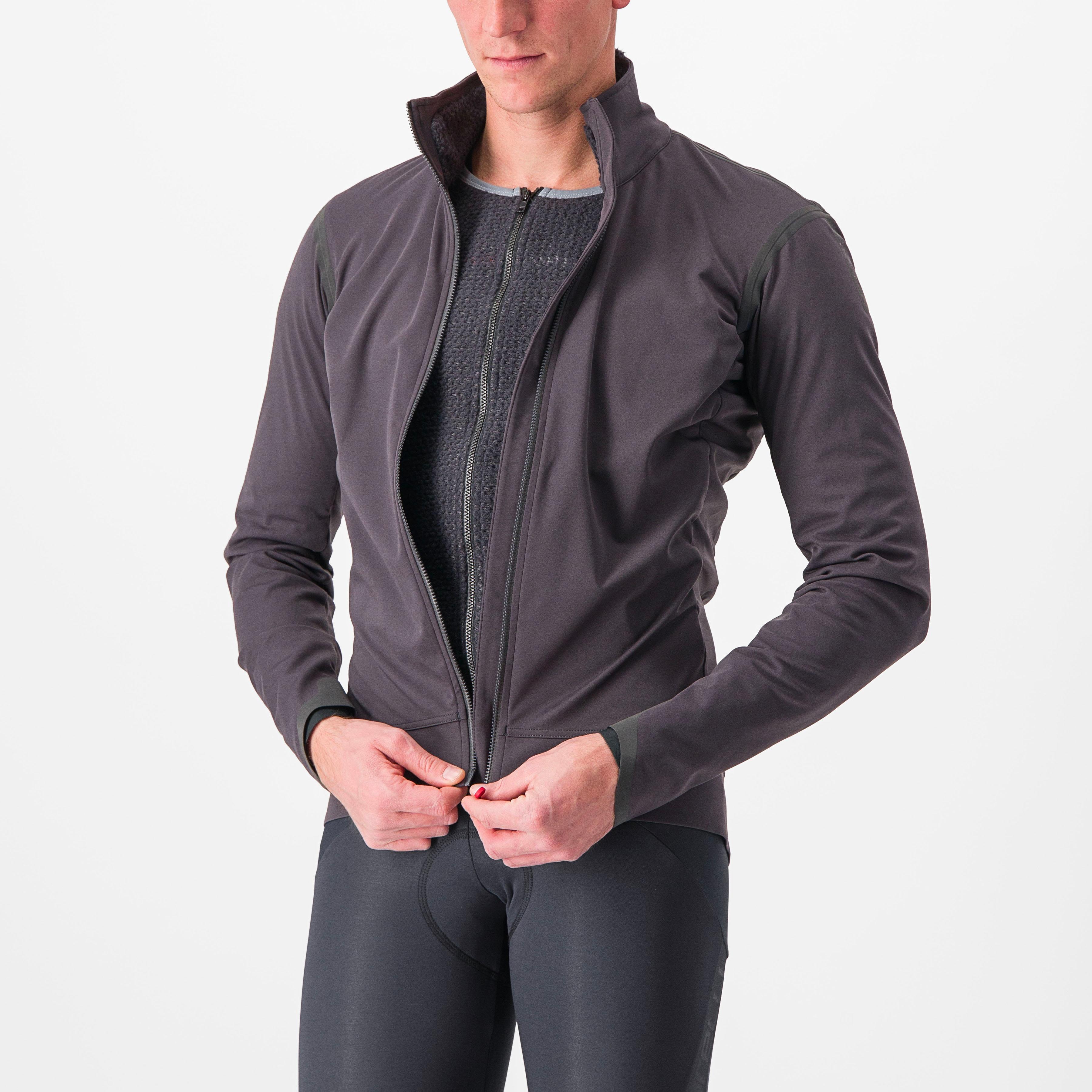 Alpha ultimate insulated jacket - dark gray/black-dark gray - castelli