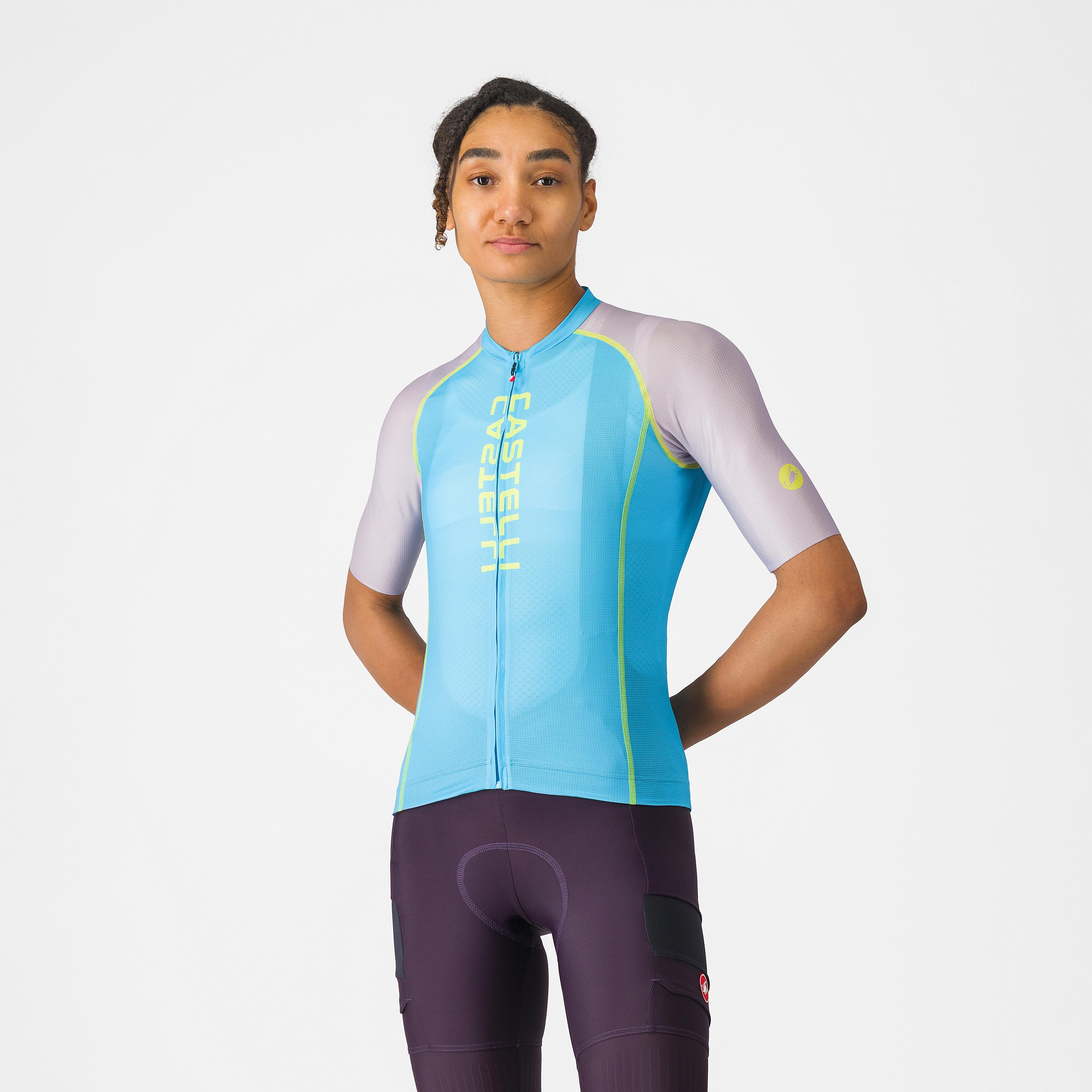 Unlimited 2 w jersey - neon cobalt/purple mist-light - castelli