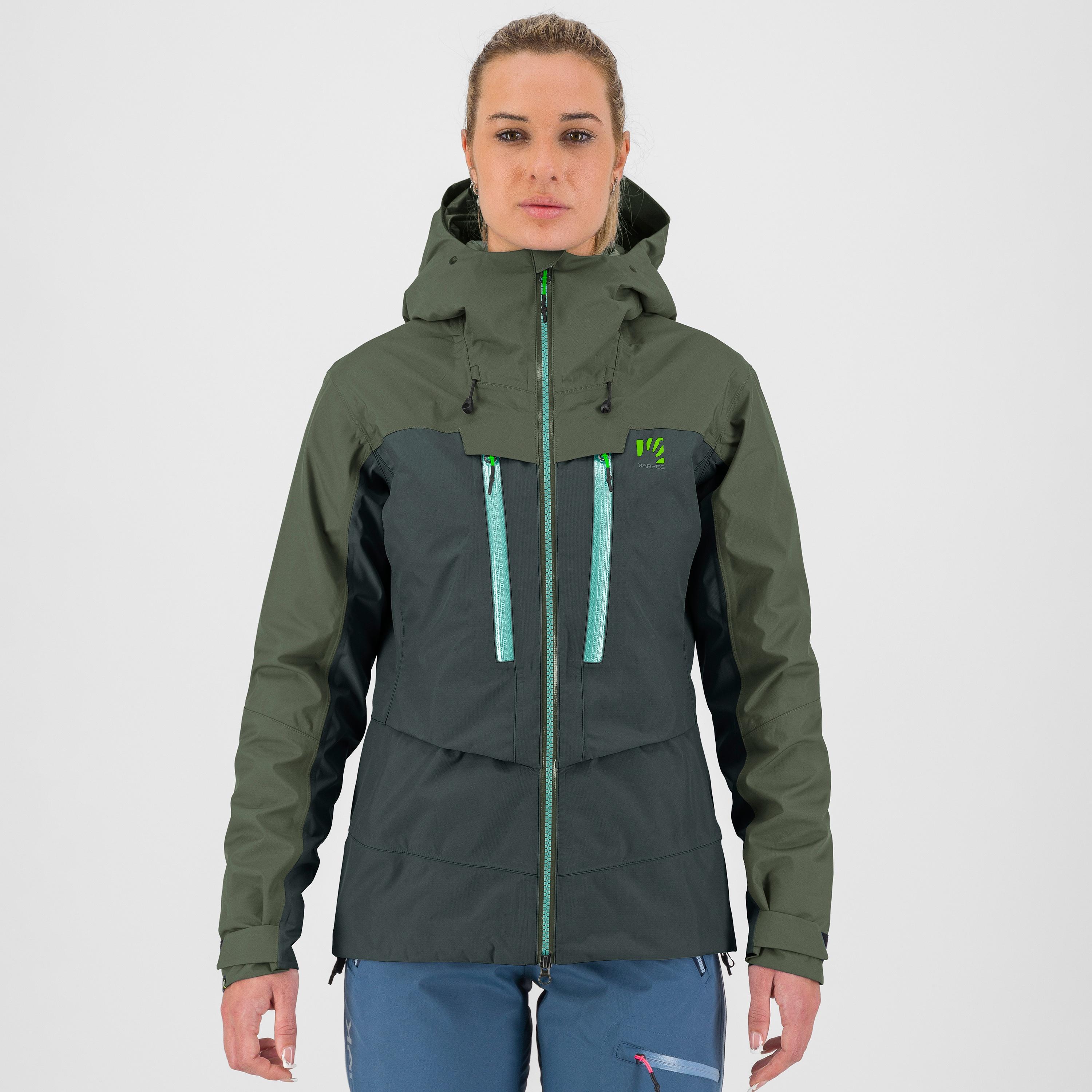Midi shell w jacket - black sand/thyme - karpos