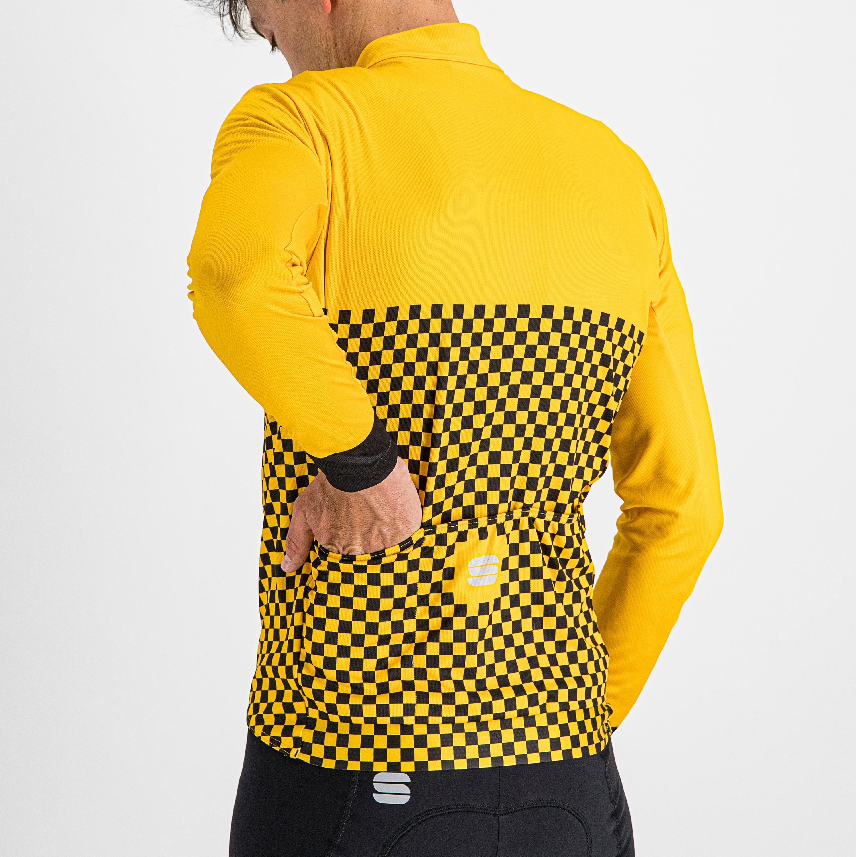 Checkmate thermal jersey - yellow black - sportful