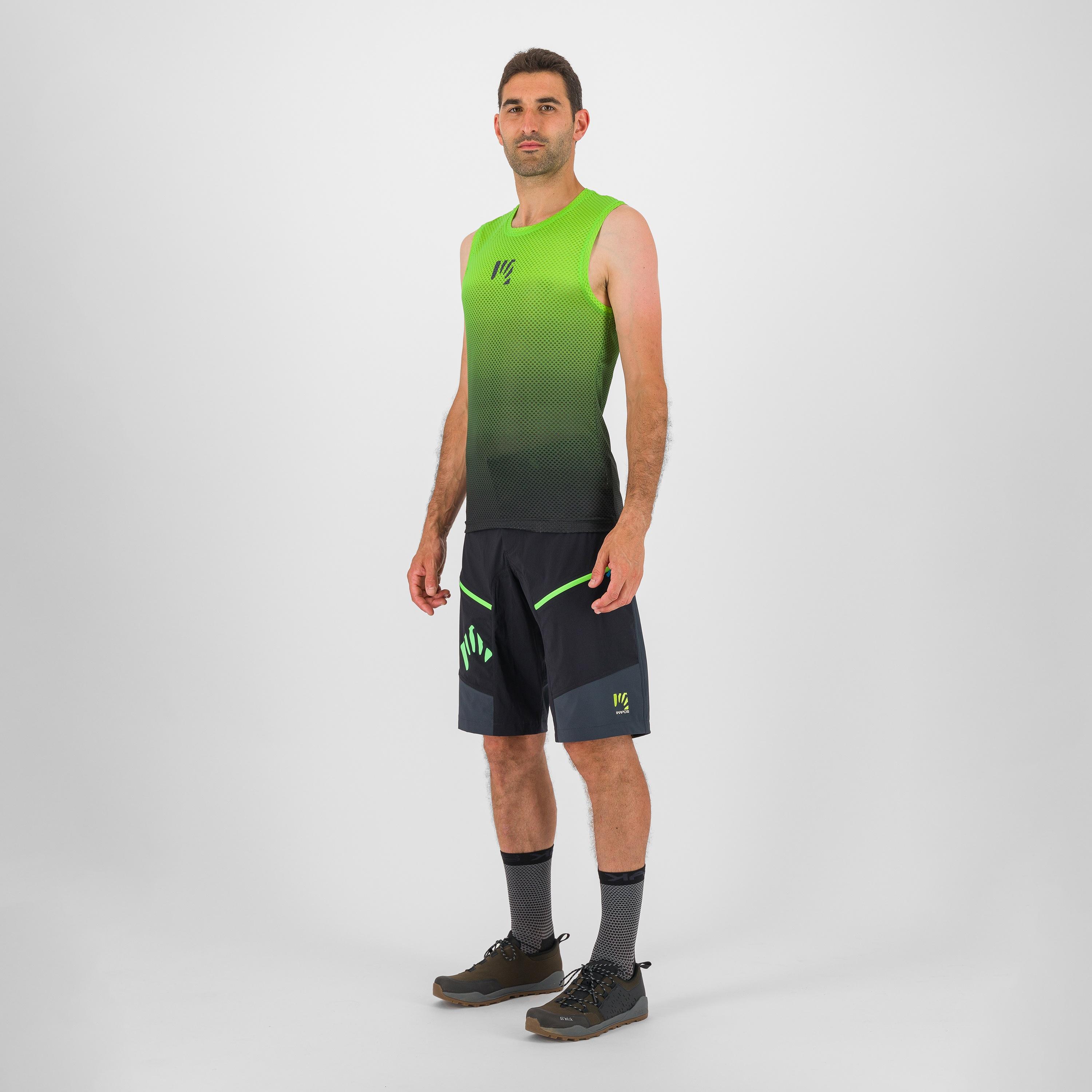 Verve mesh sleeveless - black/jasmine green - karpos