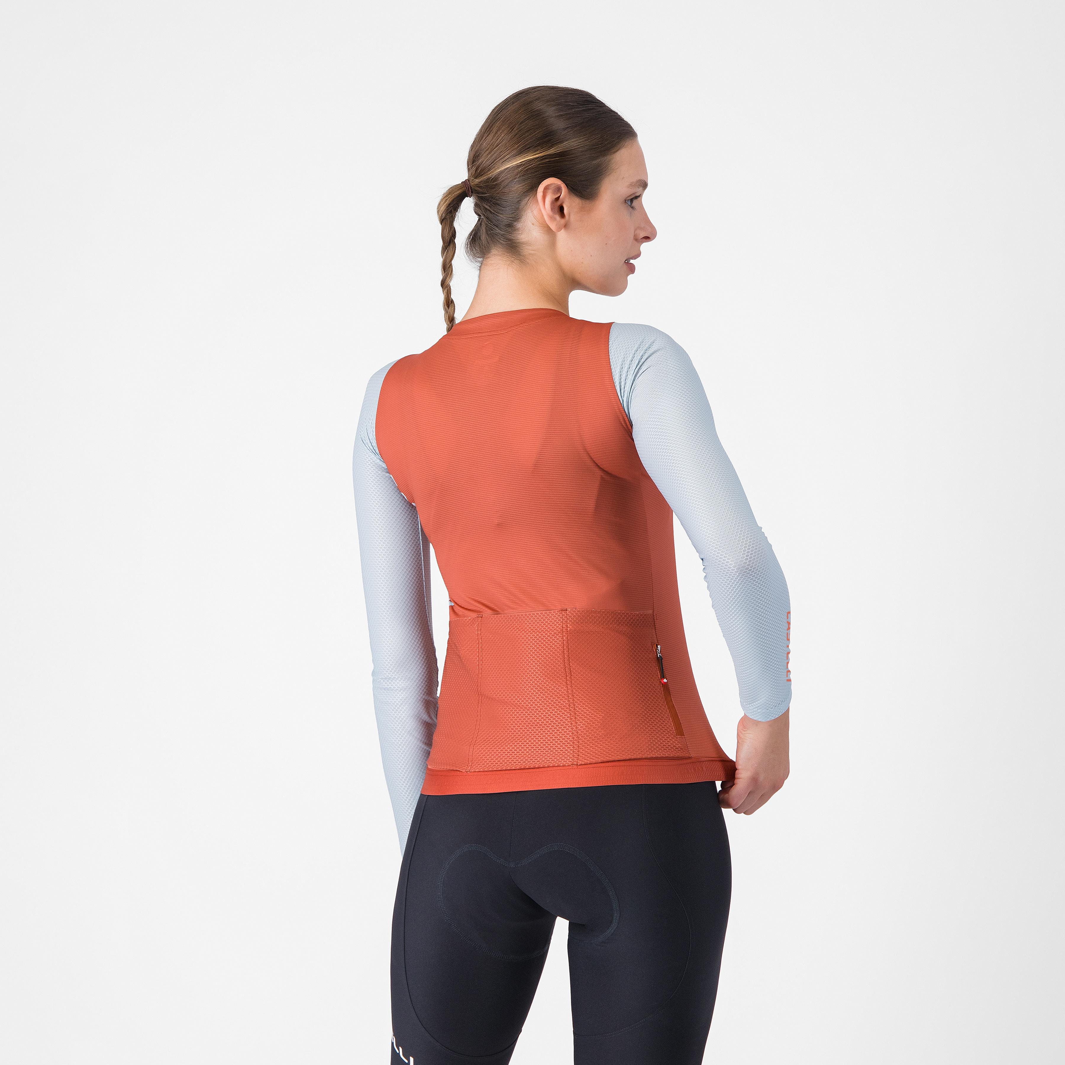 Corretto w long sleeve jersey - paprika/winter sky - castelli