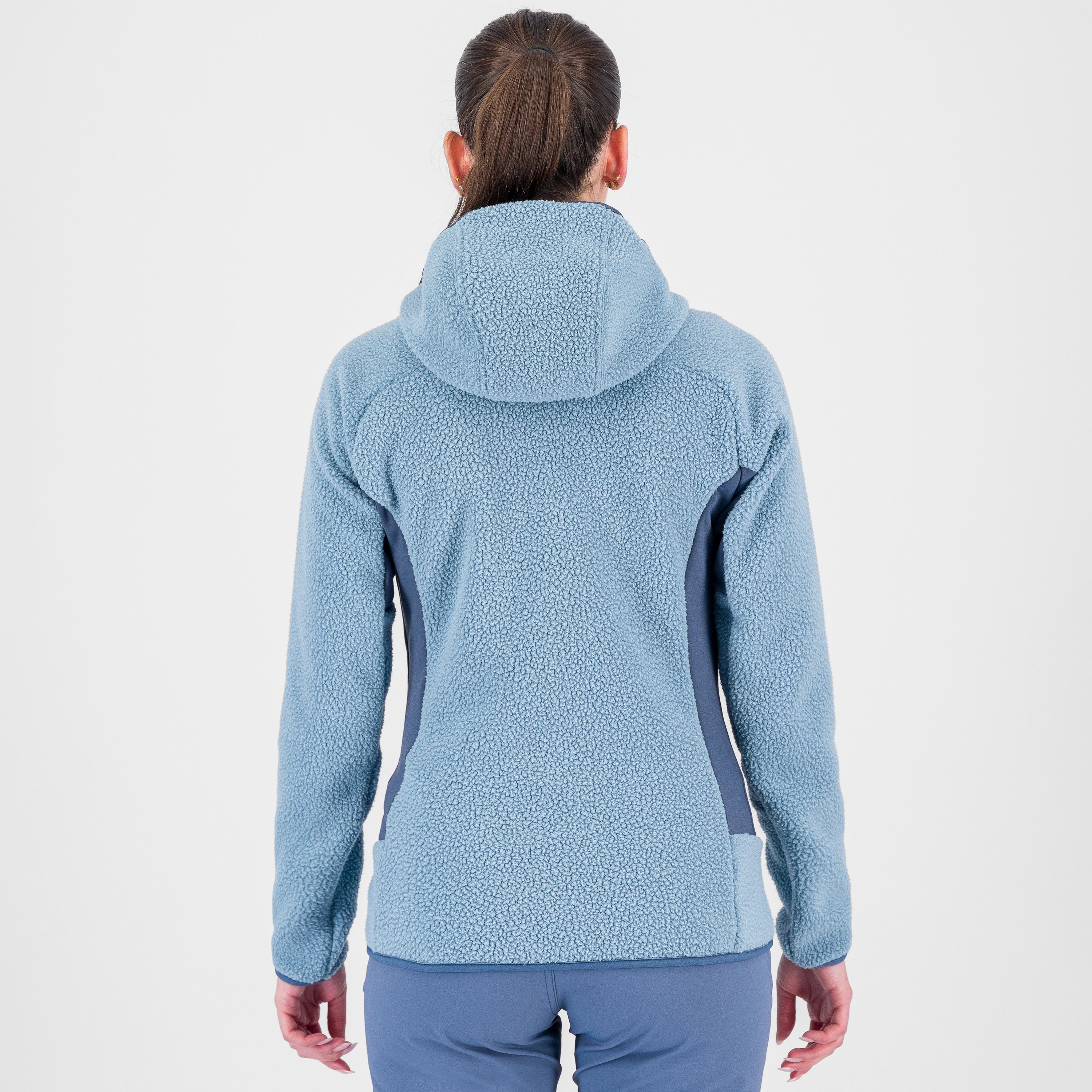 80's hoodie w fleece - mountain spring/bering sea - karpos