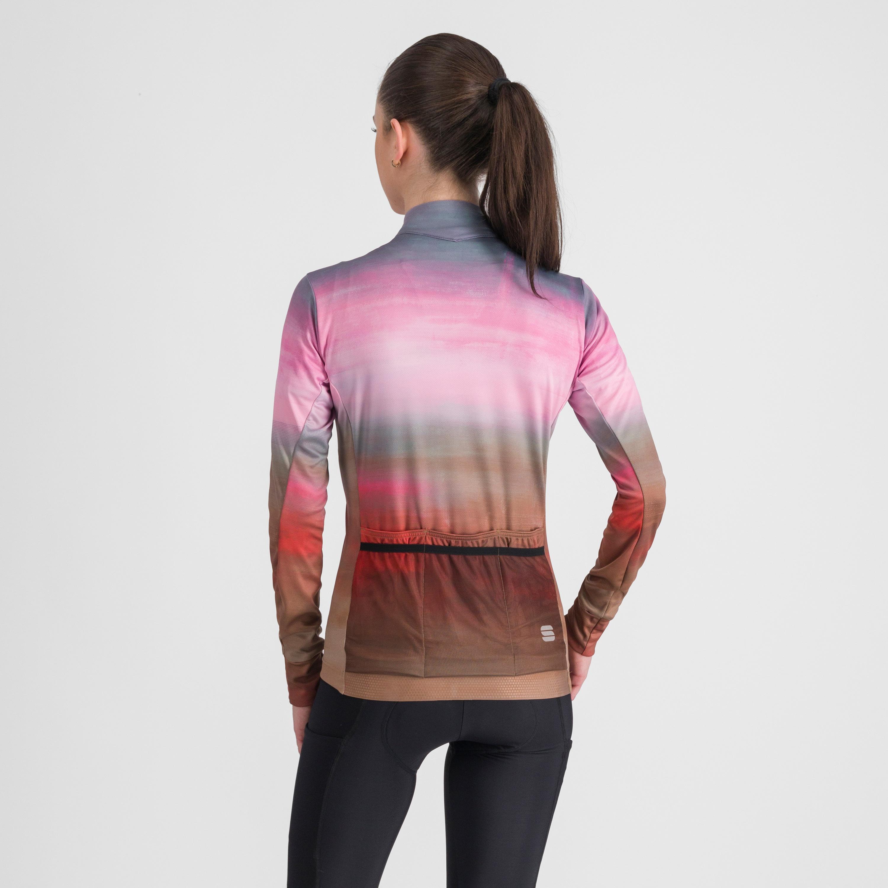 Flow supergiara w thermal jersey - cayenna red pink - sportful