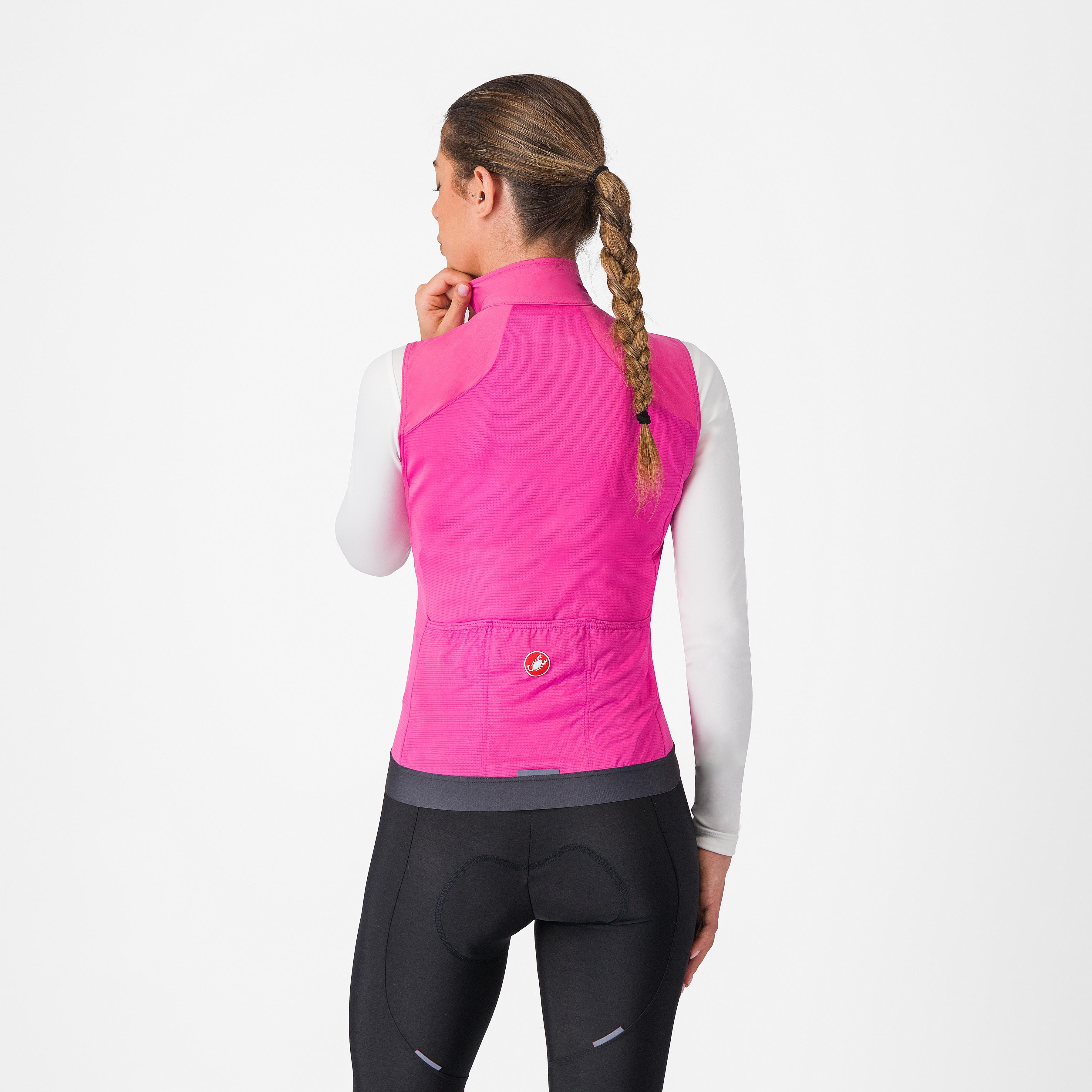 Espresso w vest - violet pink/dark gray - castelli