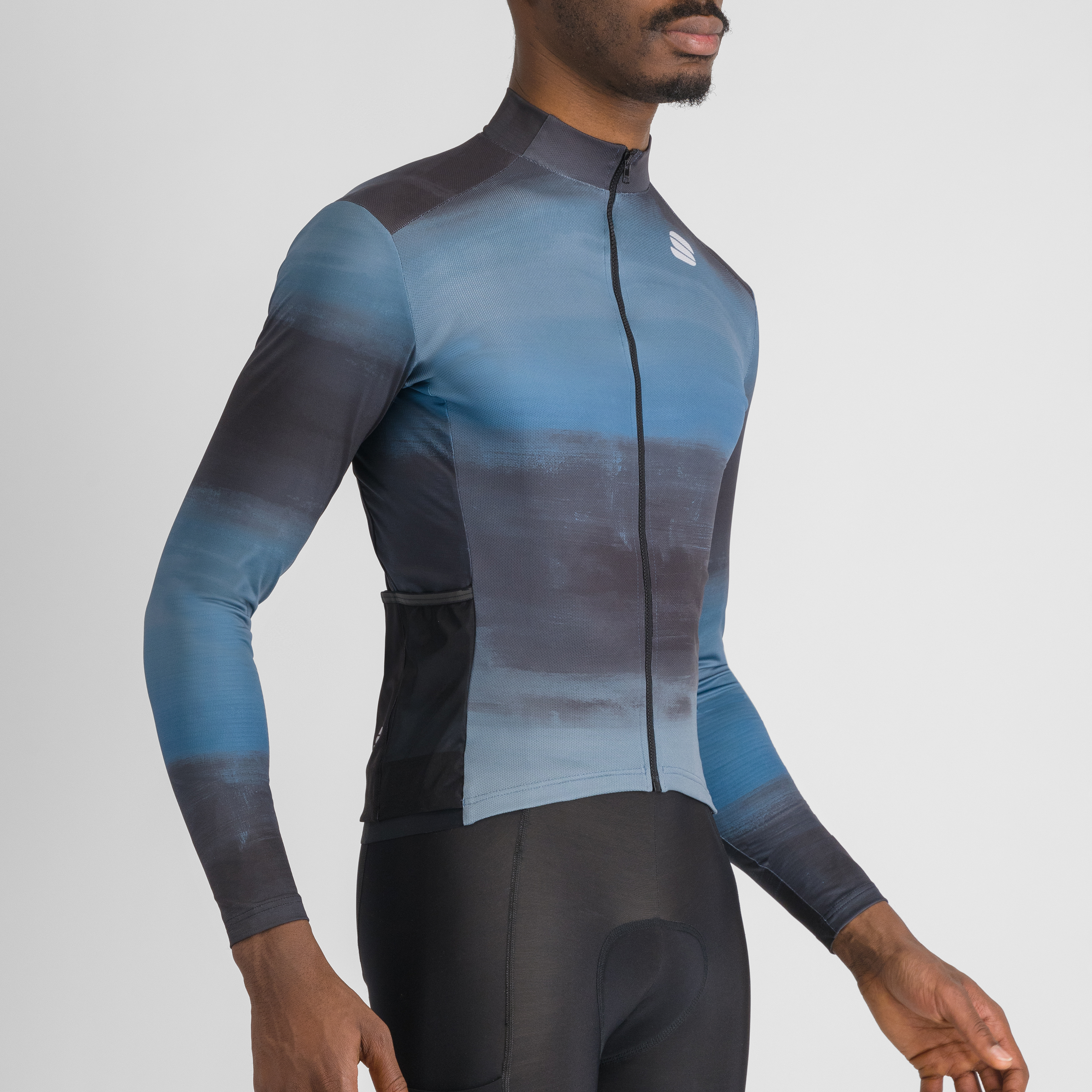 Flow  supergiara thermal jersey - teal blu - sportful