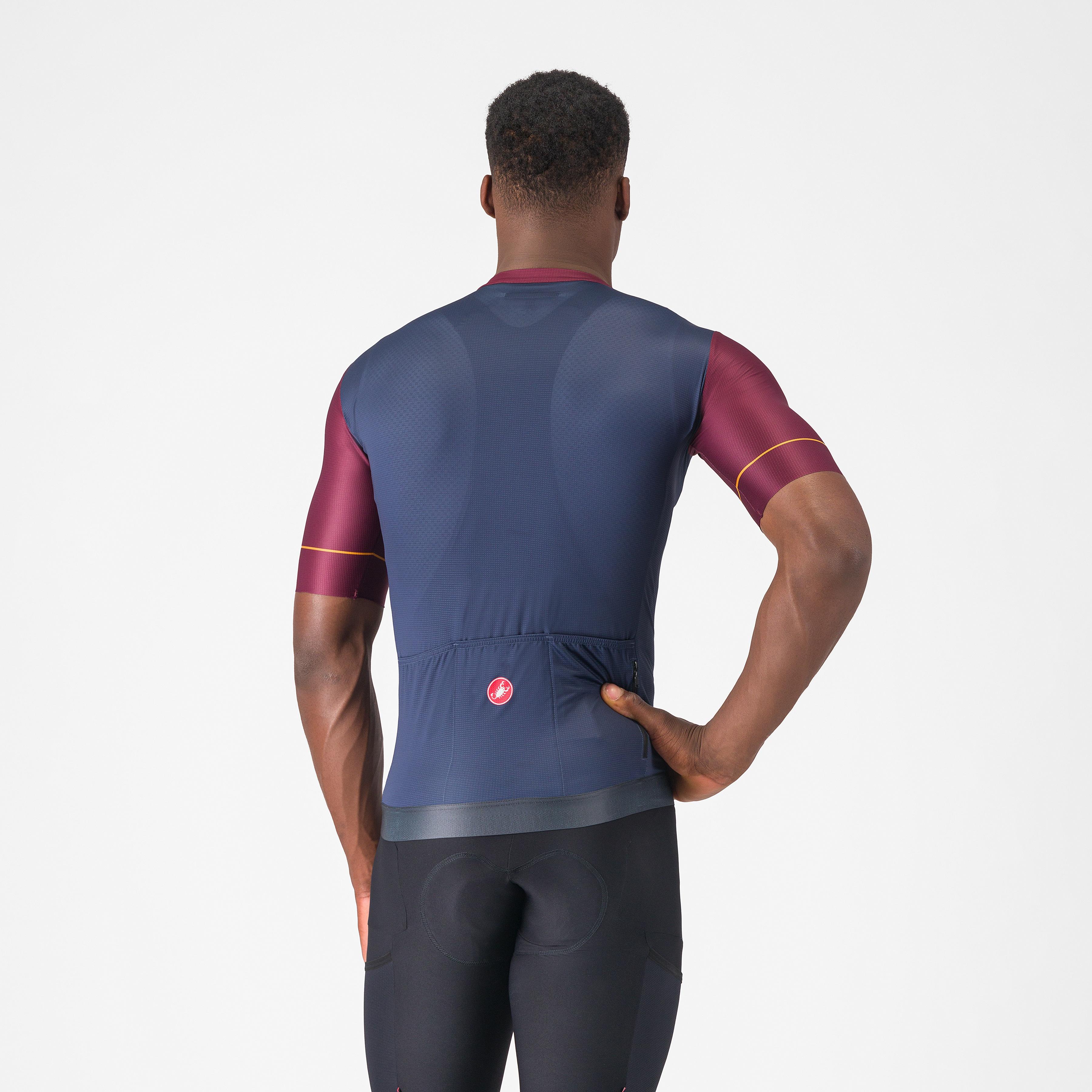 Unlimited endurance 2 jersey - belgian blue/deep bordeaux-viv - castelli