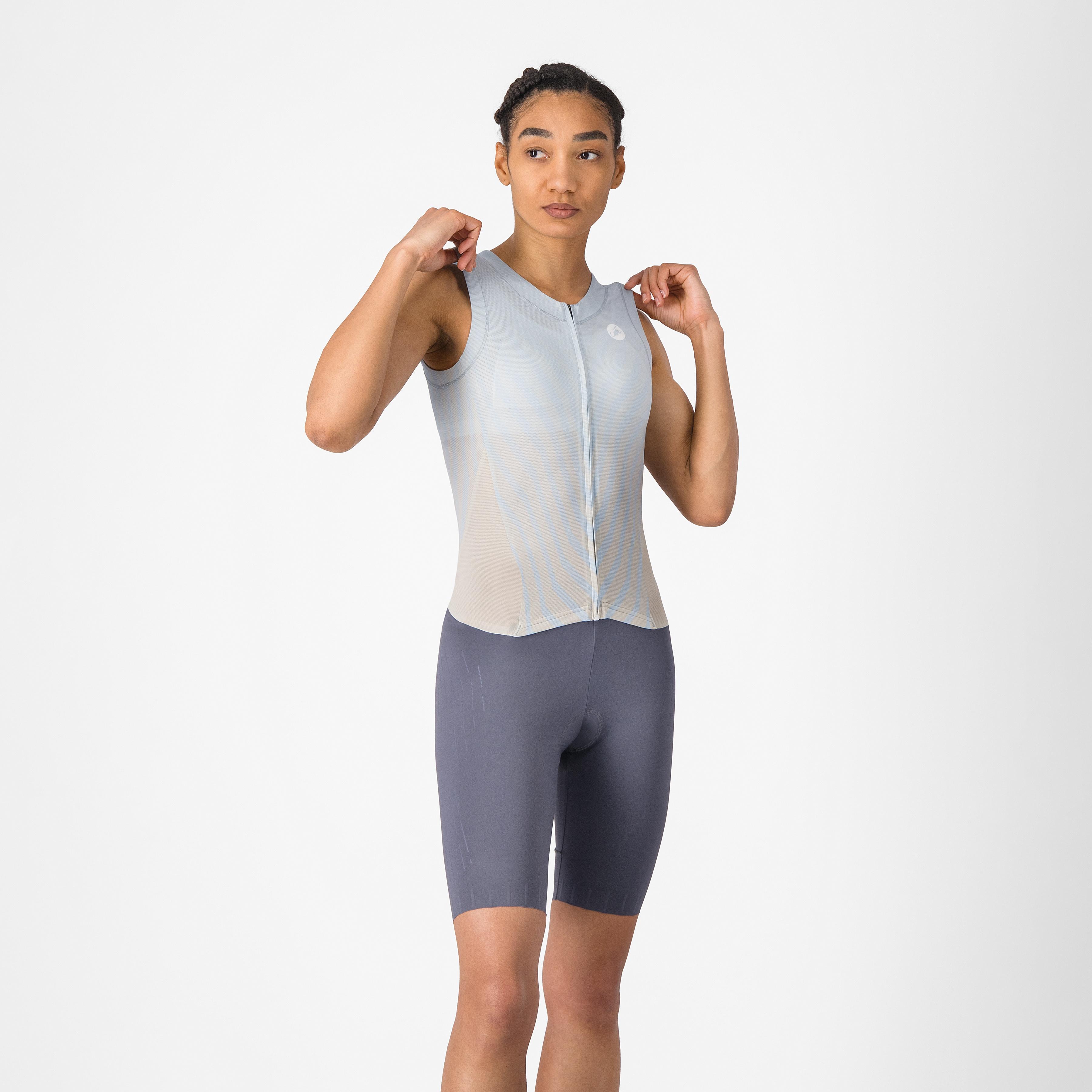 Free sanremo 3 w suit sleeveless - winter sky/silver moon-smoky g - castelli