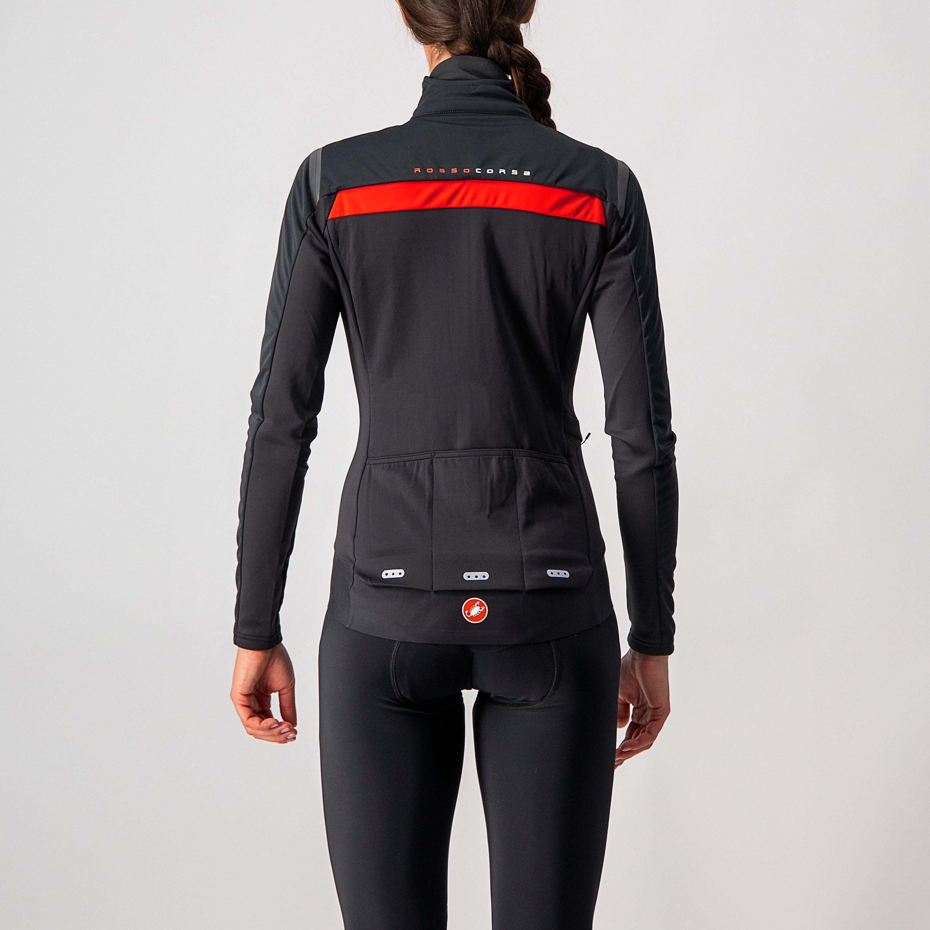 Alpha ros 2 w light jacket - light black/black reflex - castelli
