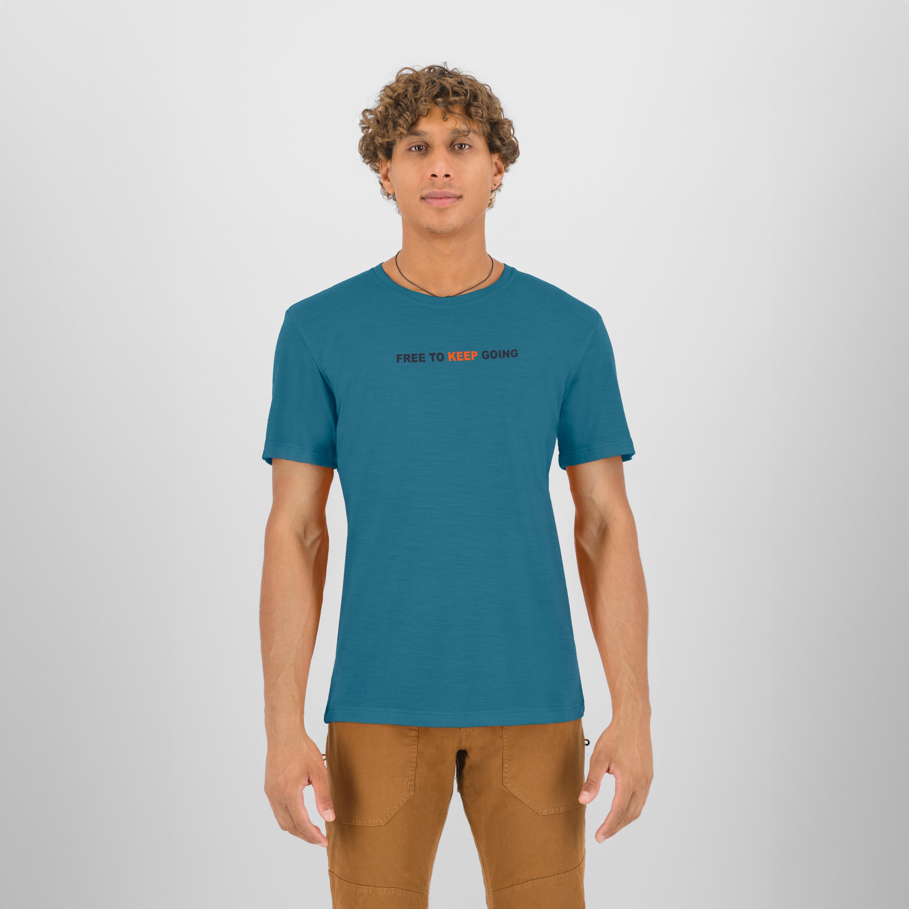 Coppolo merino t-shirt - larkspur - karpos