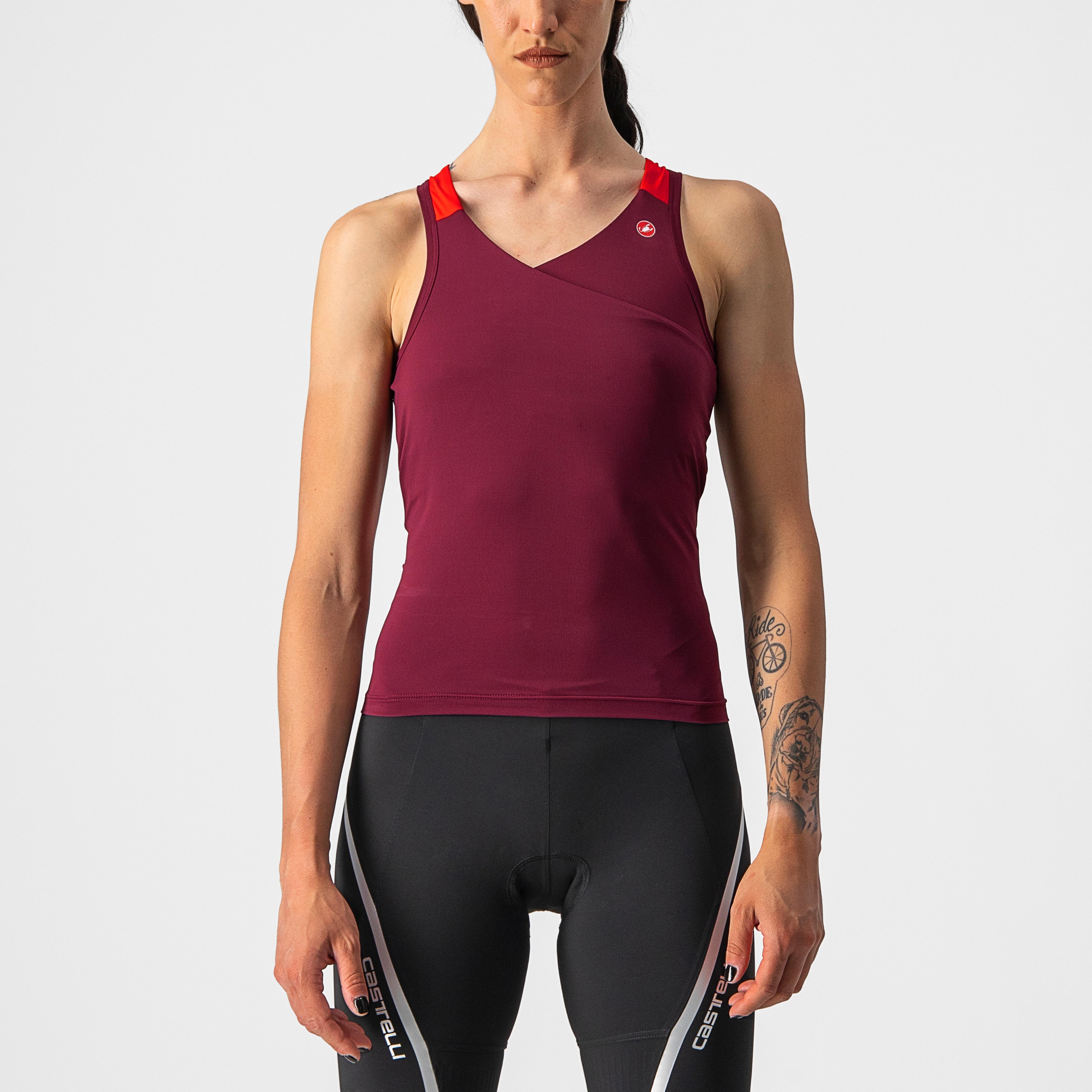 Solaris top - bordeaux/red - castelli