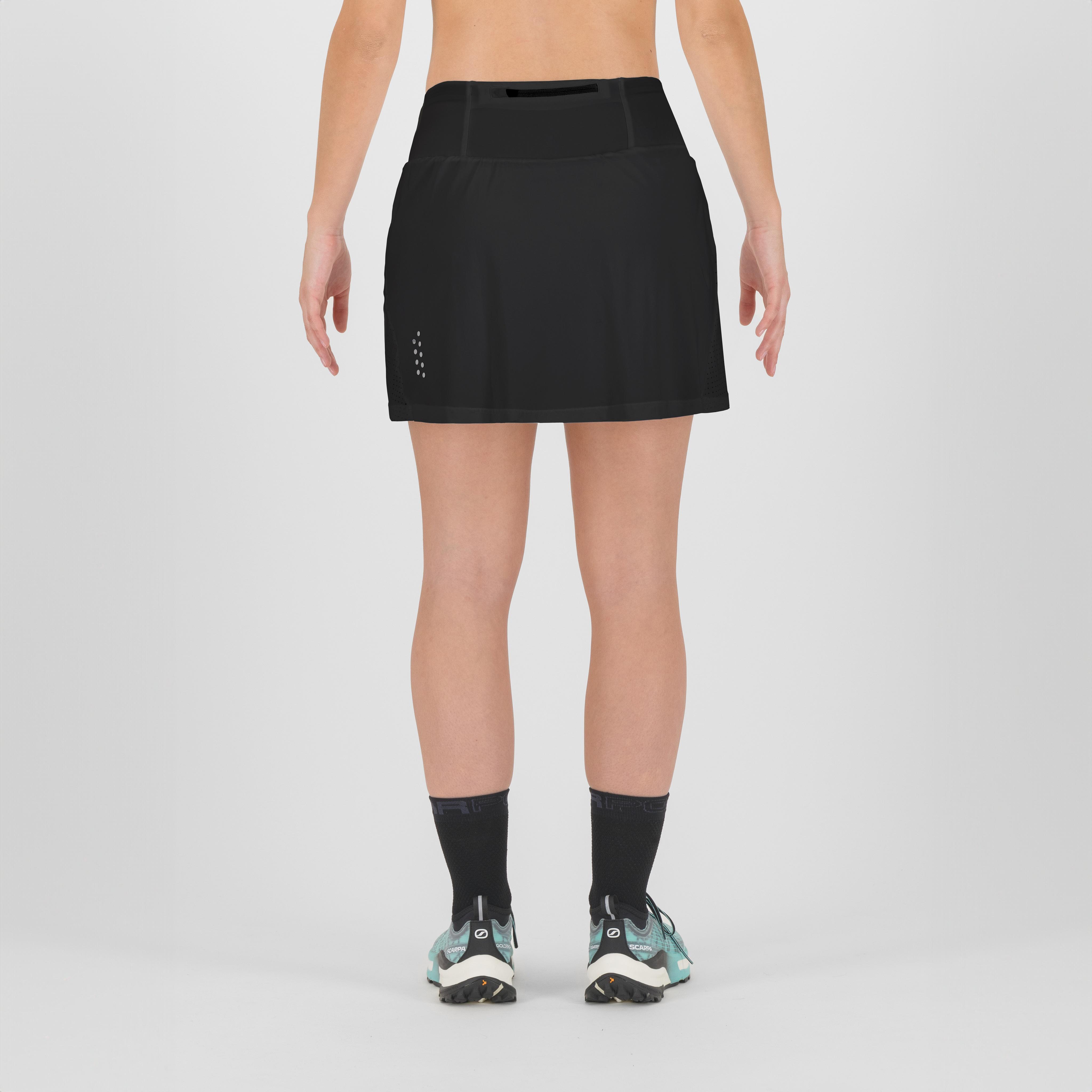 Lavaredo run skirt - black dark grey - karpos