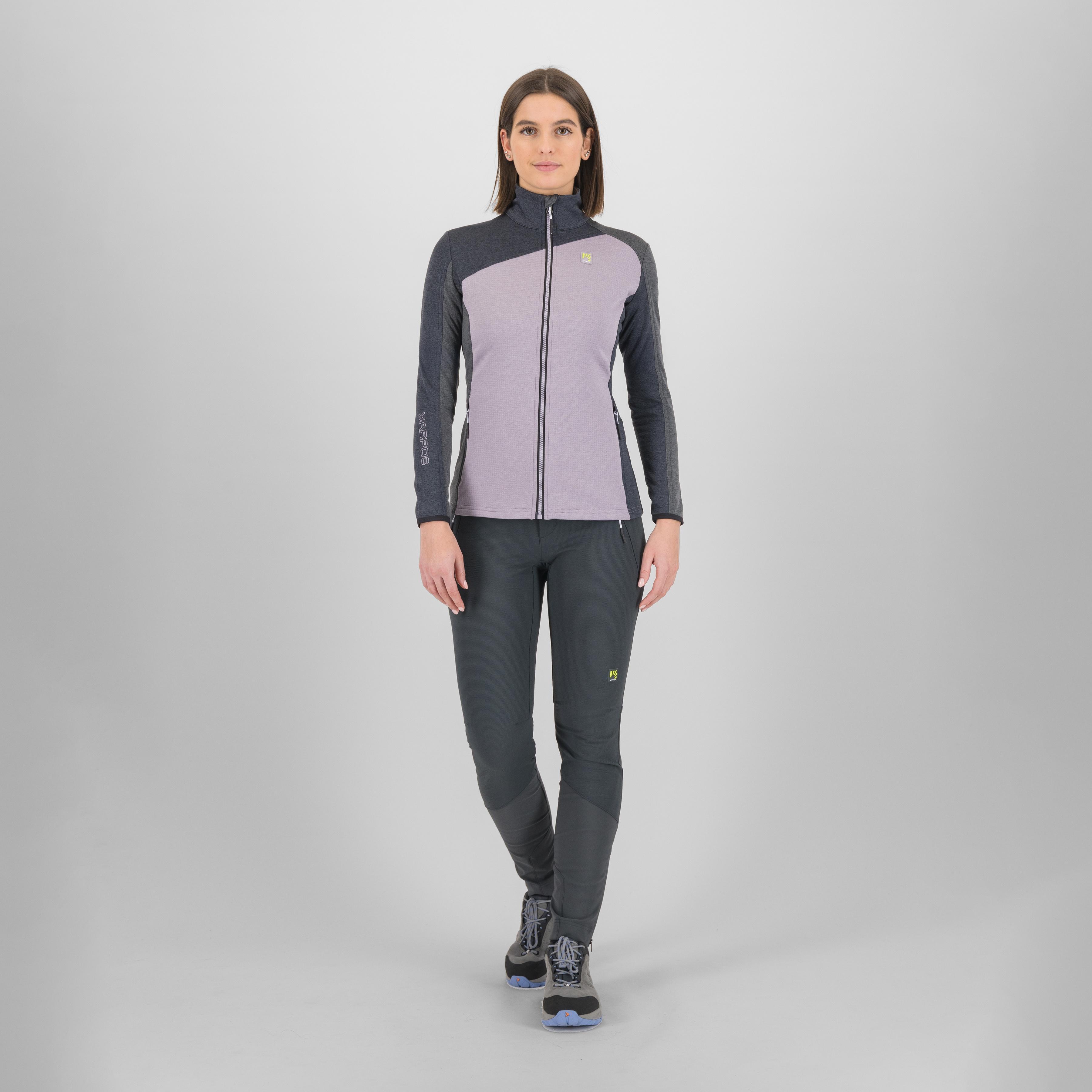 Federa full-zip w fleece - lavender/black/woodl.gray - karpos