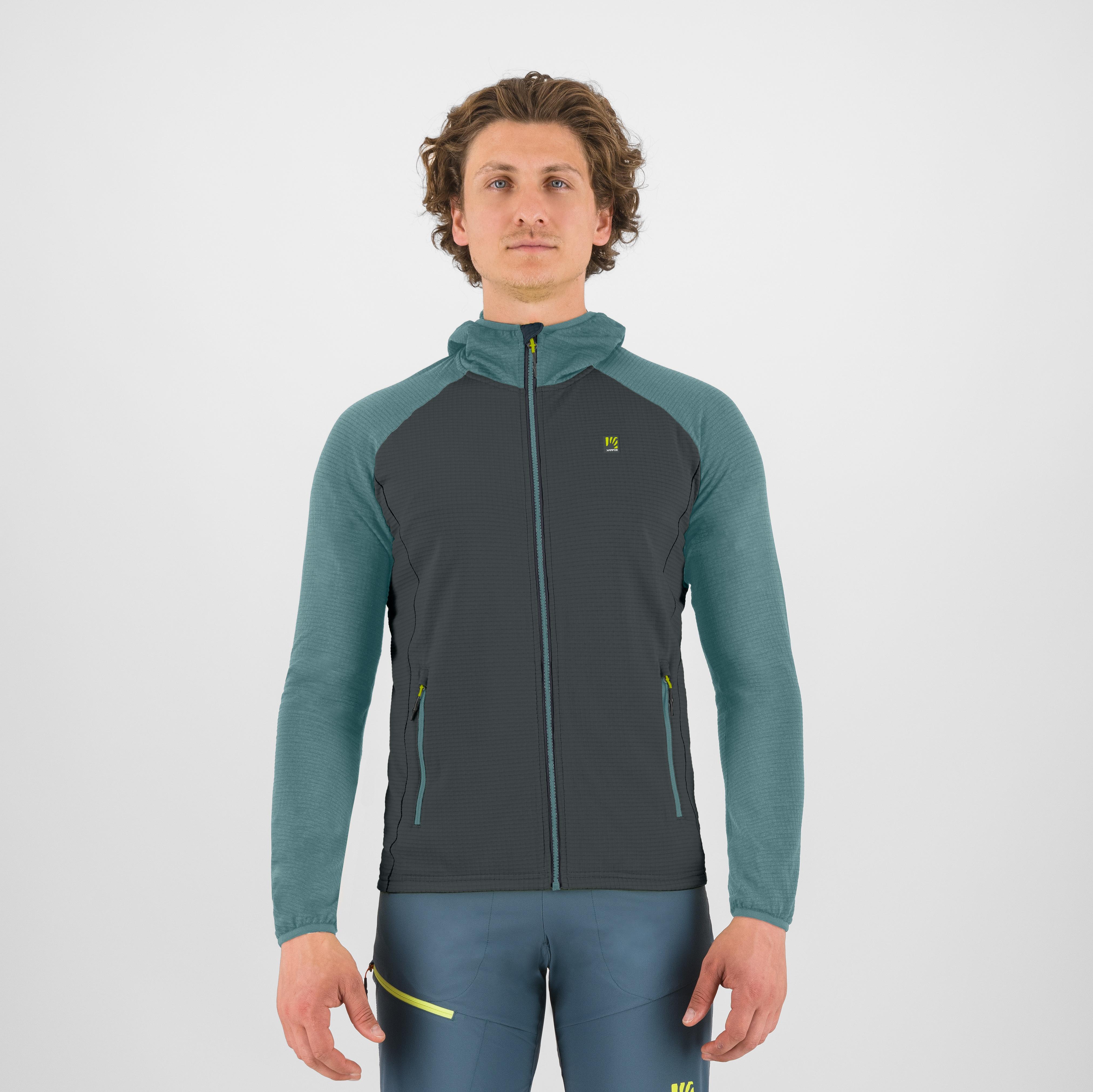 Ambrizzola full-zip hoodie - urban/mineral blue - karpos