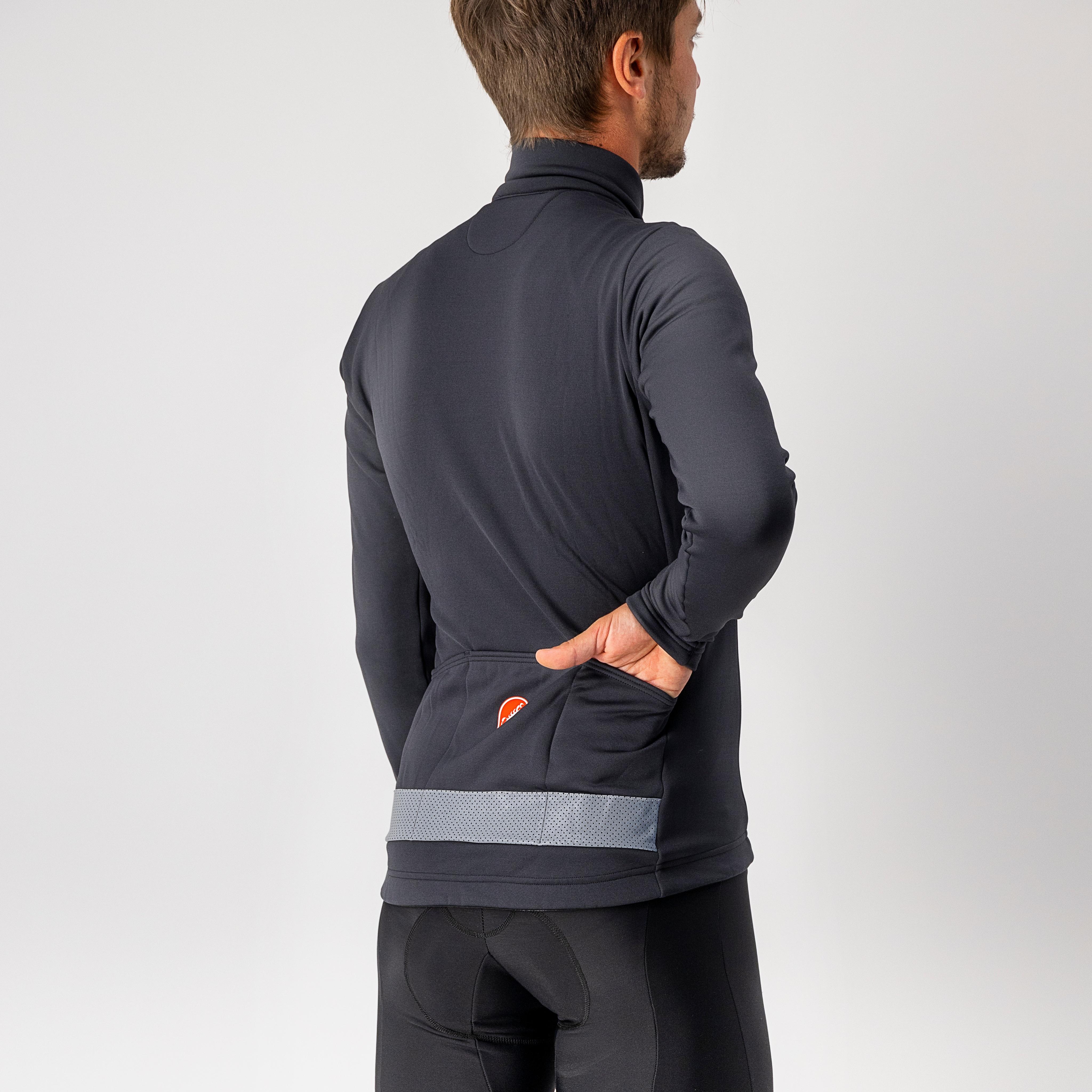 Puro 3 jersey fz - light black/silver reflex - castelli