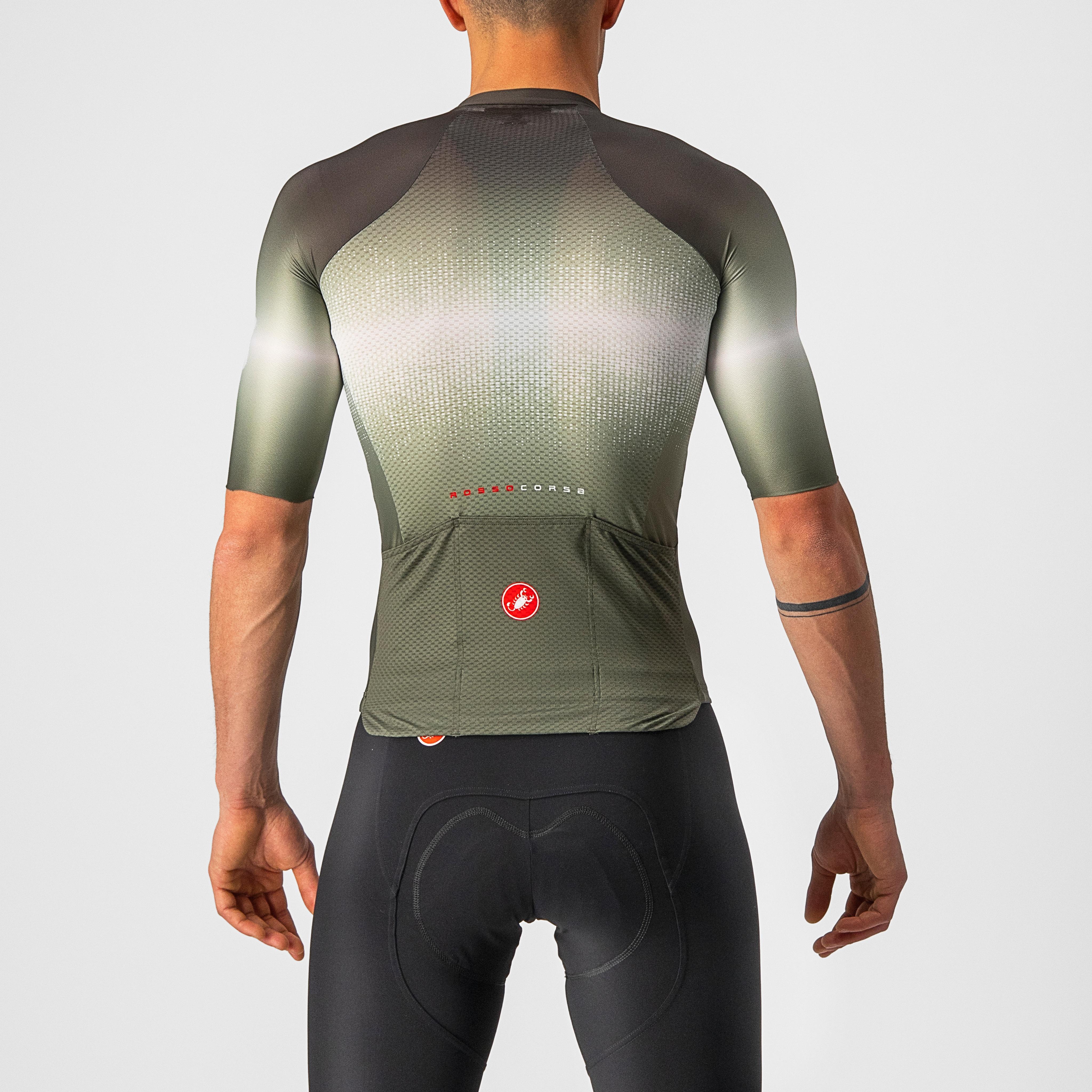 Aero race 6.0 jersey - military green/light black - castelli