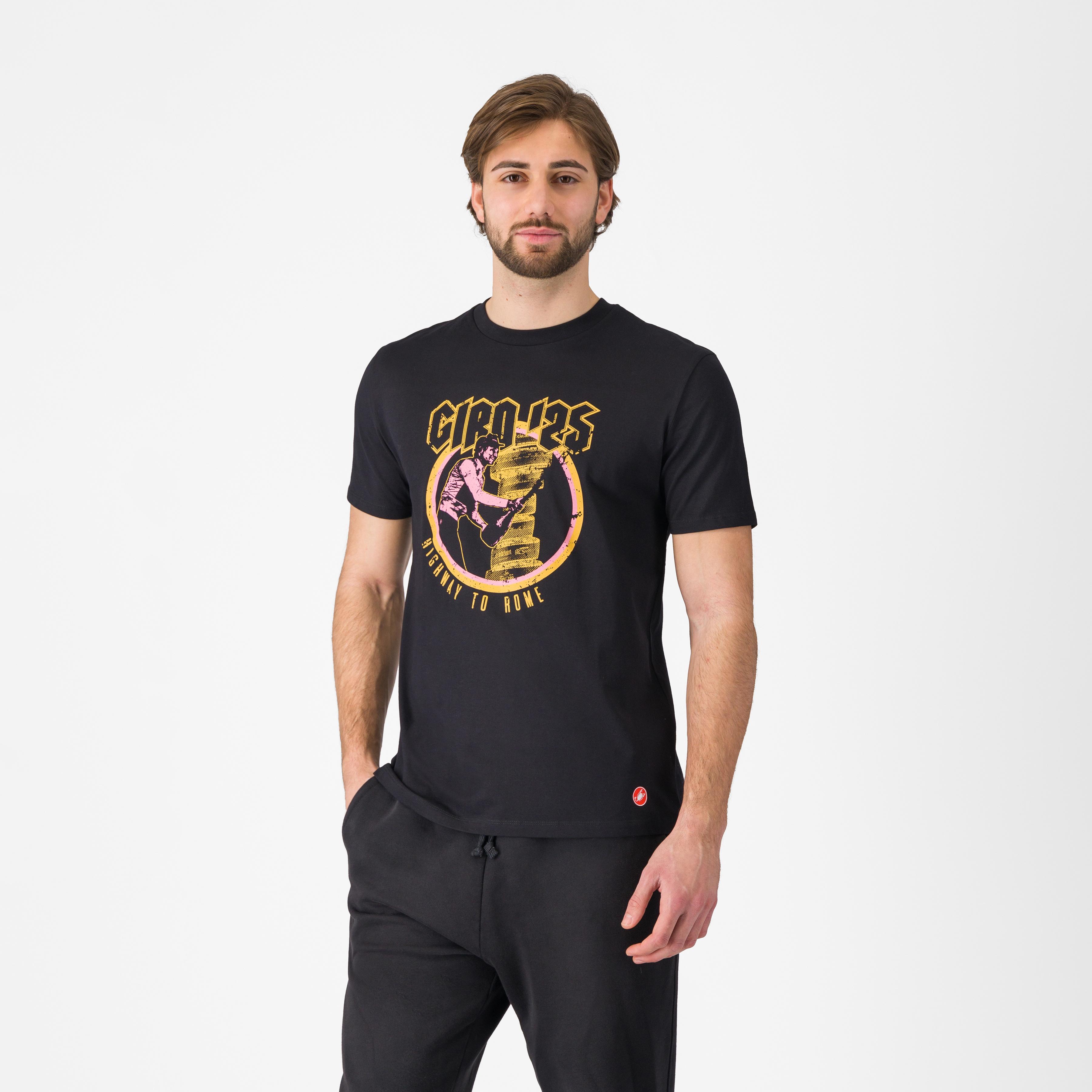 T-shirt highway to rome - nero - castelli