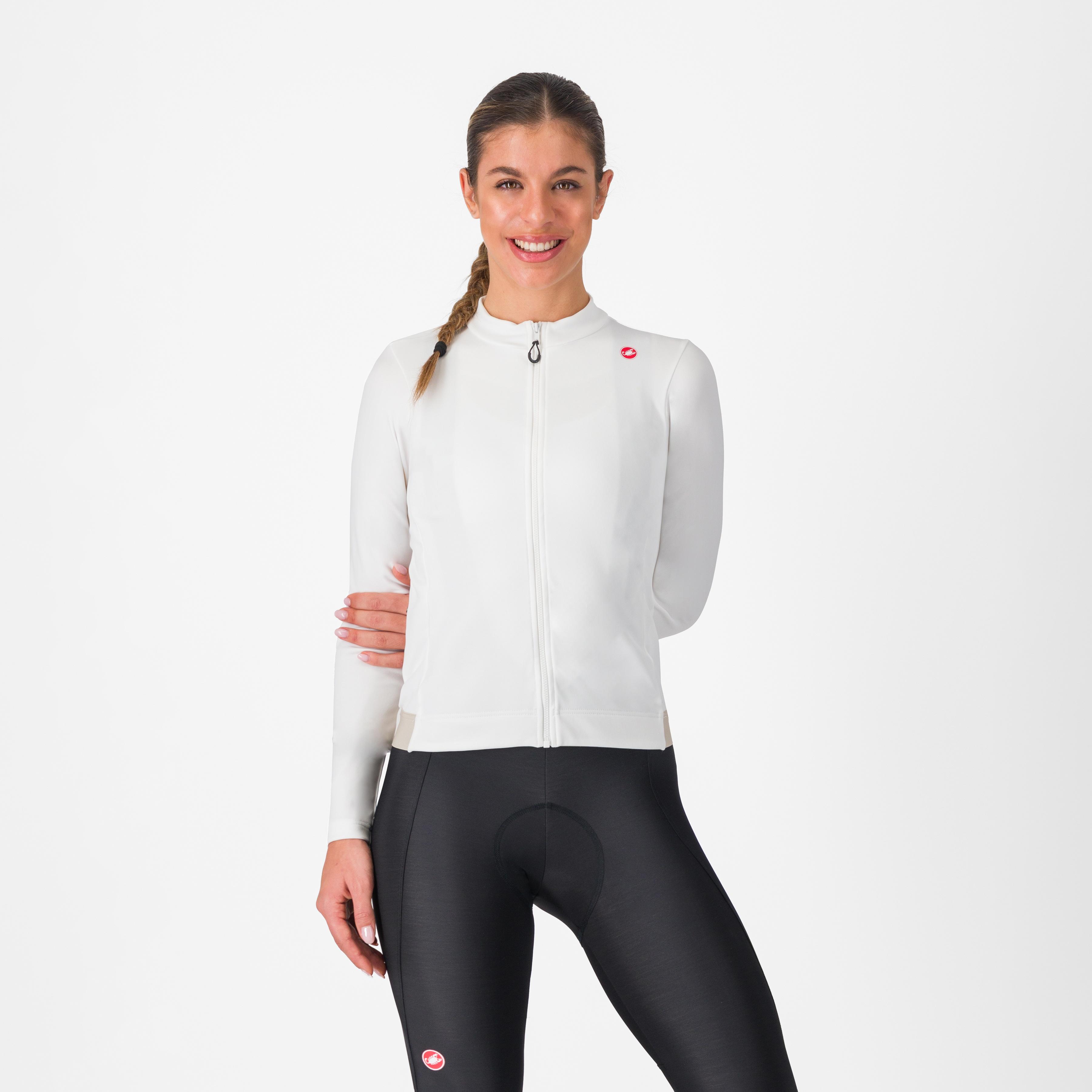 Espresso thermal w jersey - ivory/silver moon - castelli