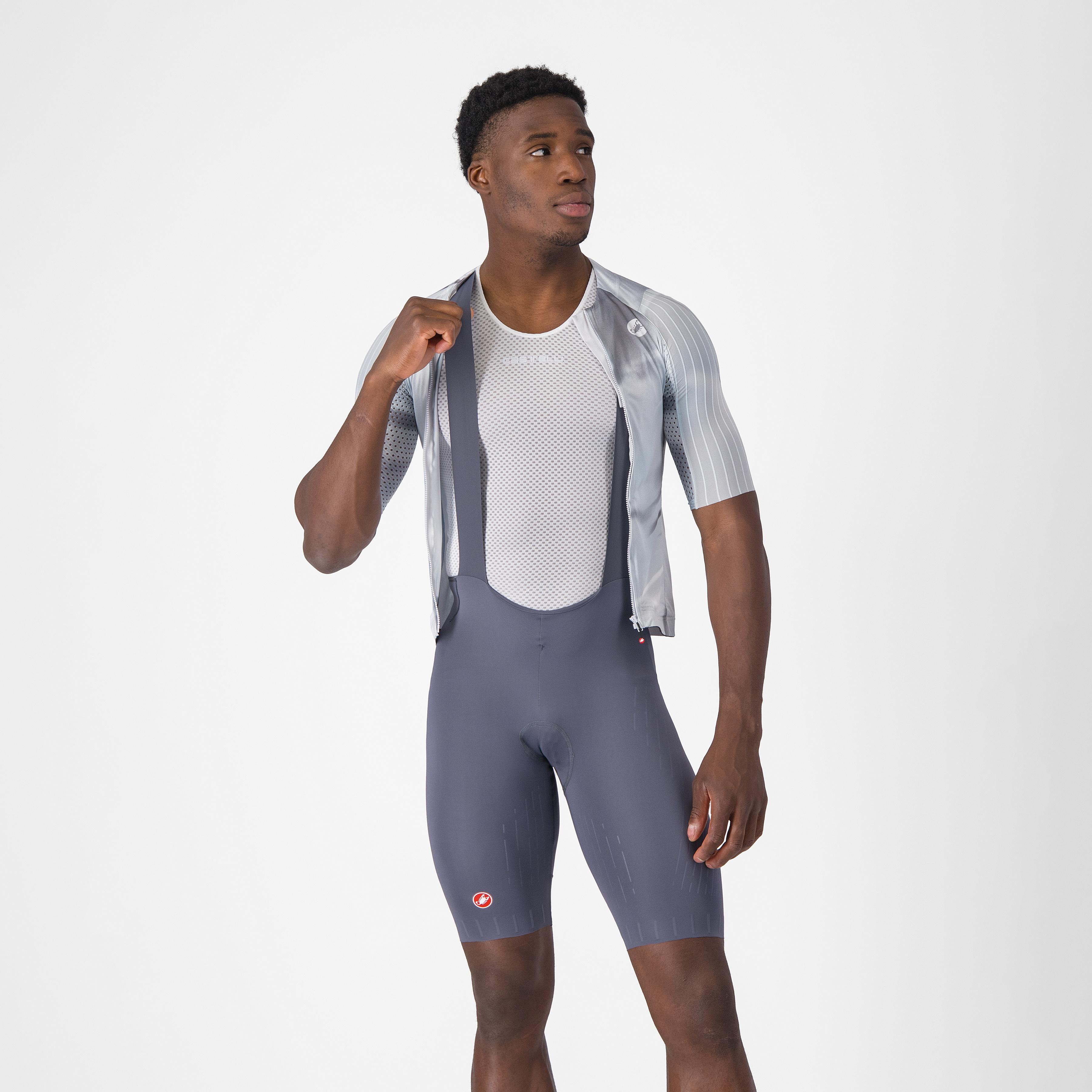 Free aero race s bibshort - smoky gray - castelli