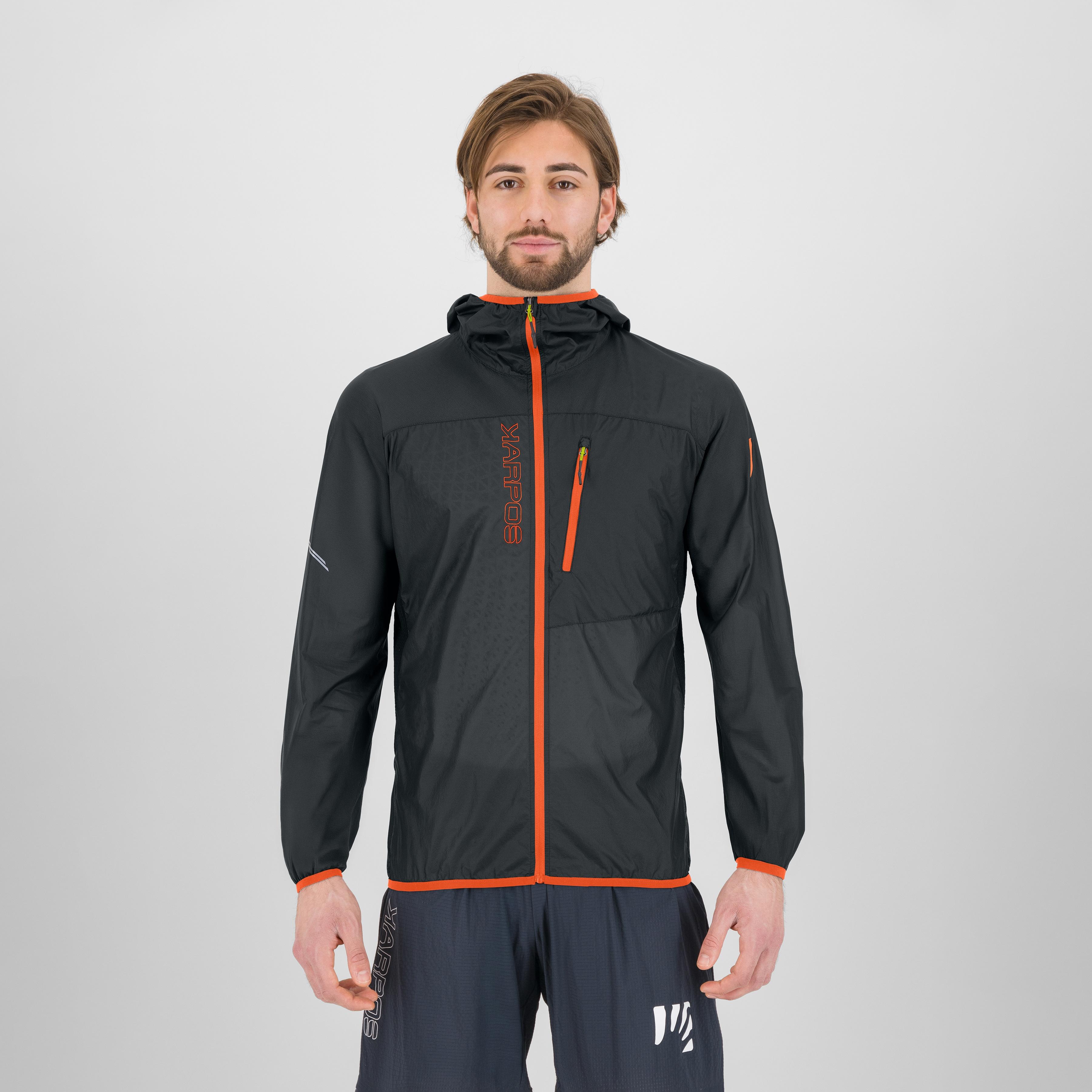 Lavaredo wind jacket - woodl.gray/orange - karpos