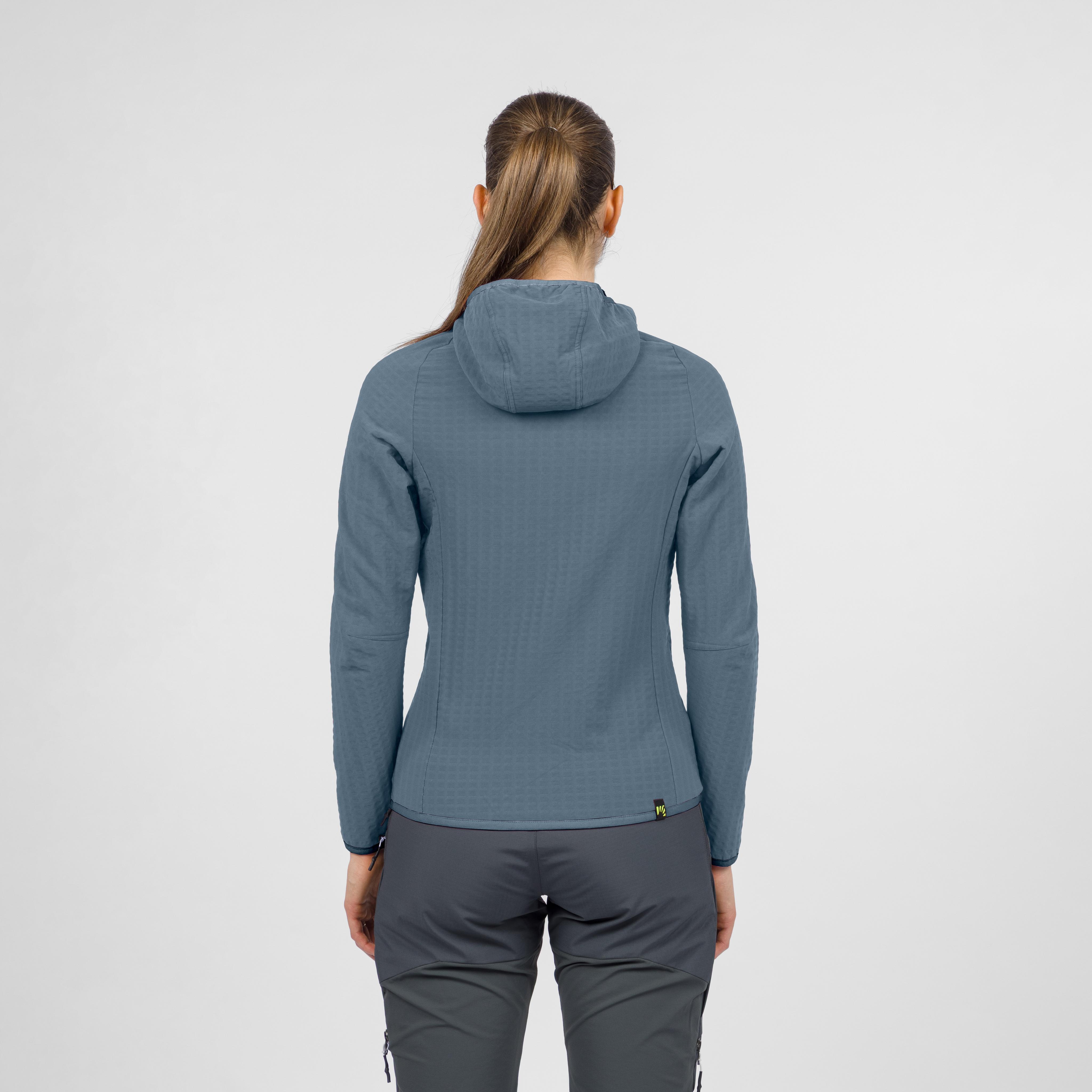 Marmolada evo hoodie w fleece - blue mirage - karpos