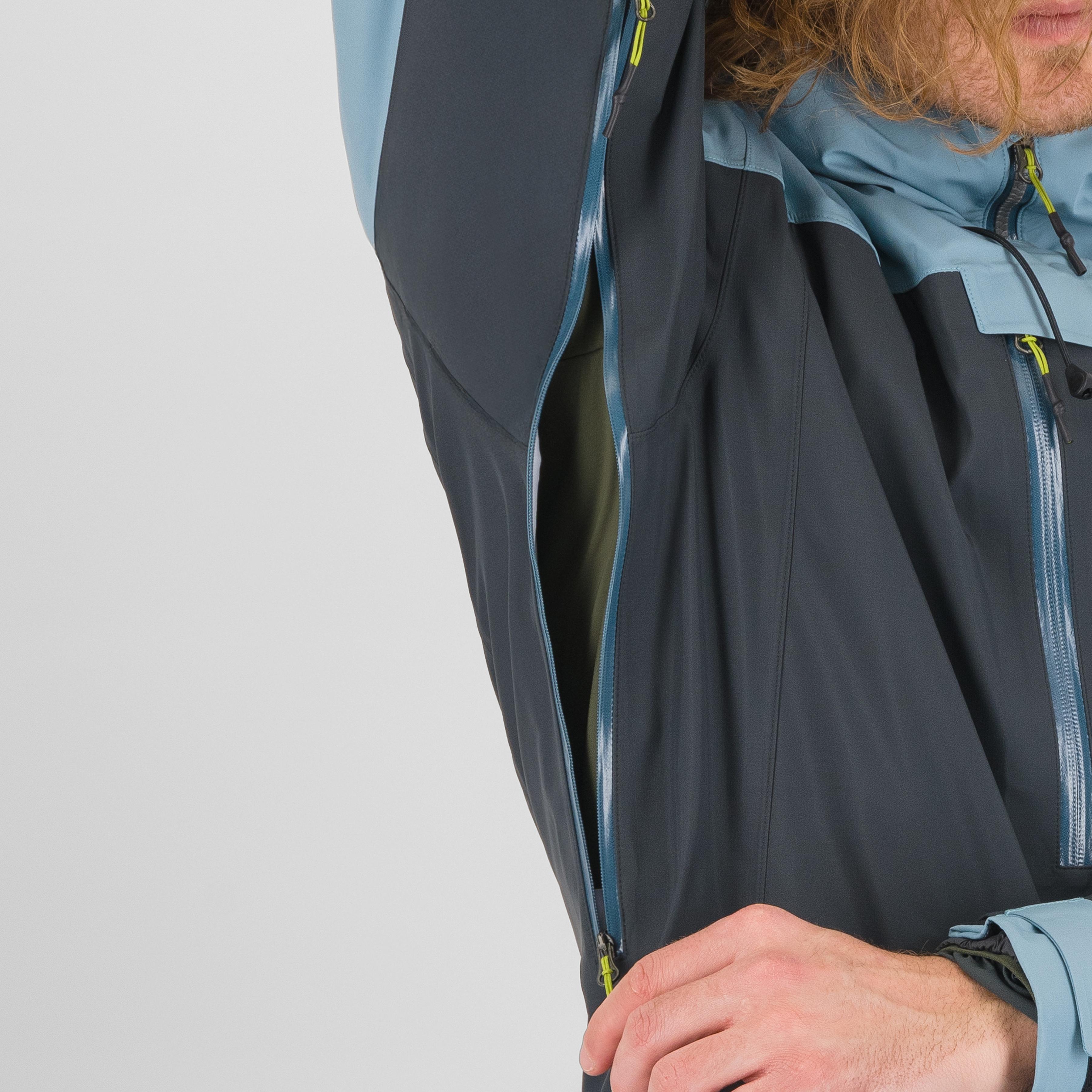 Midi shell jacket - woodl.gray/smoke blue - karpos