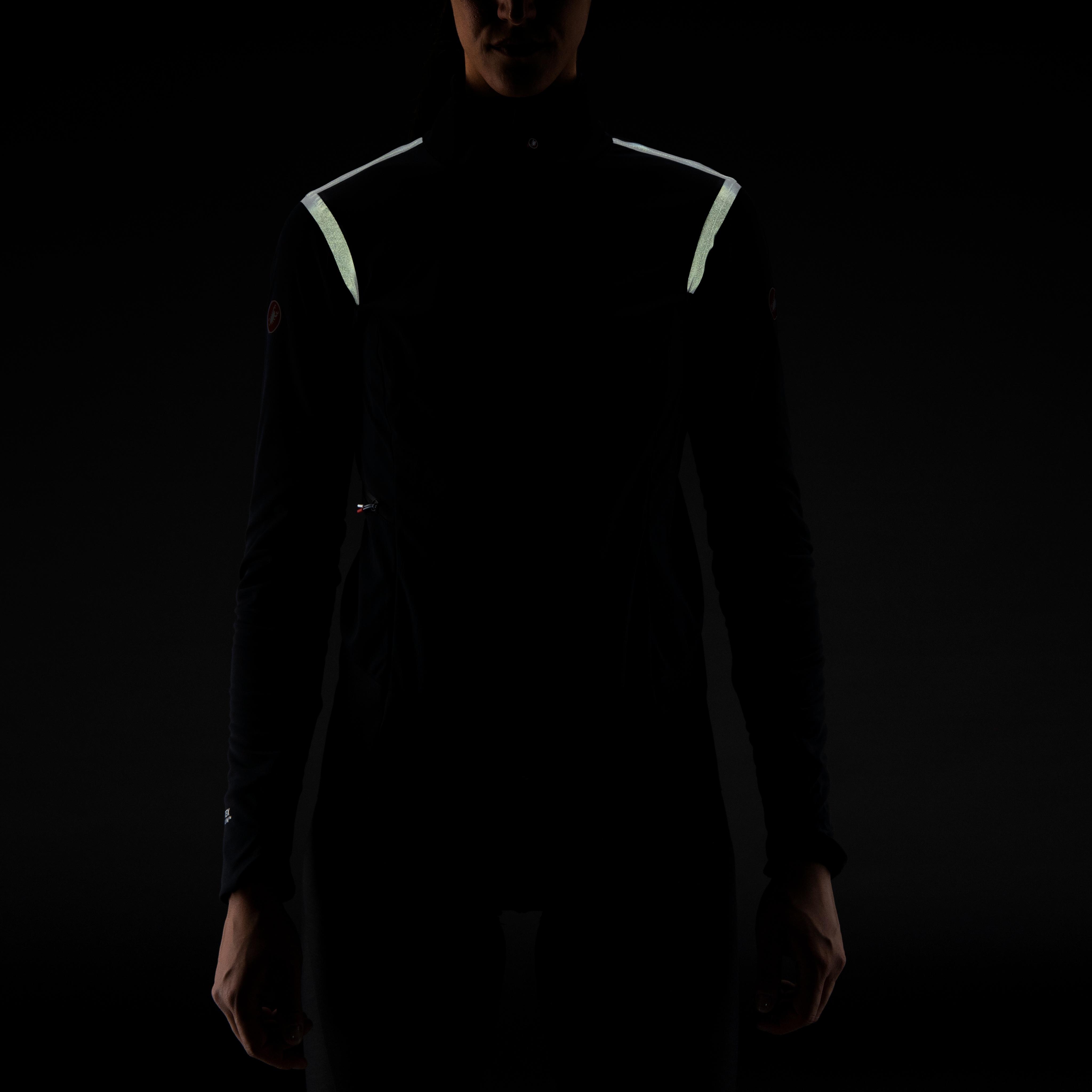 Alpha ros 2 w jacket - light black/black reflex-brill - castelli