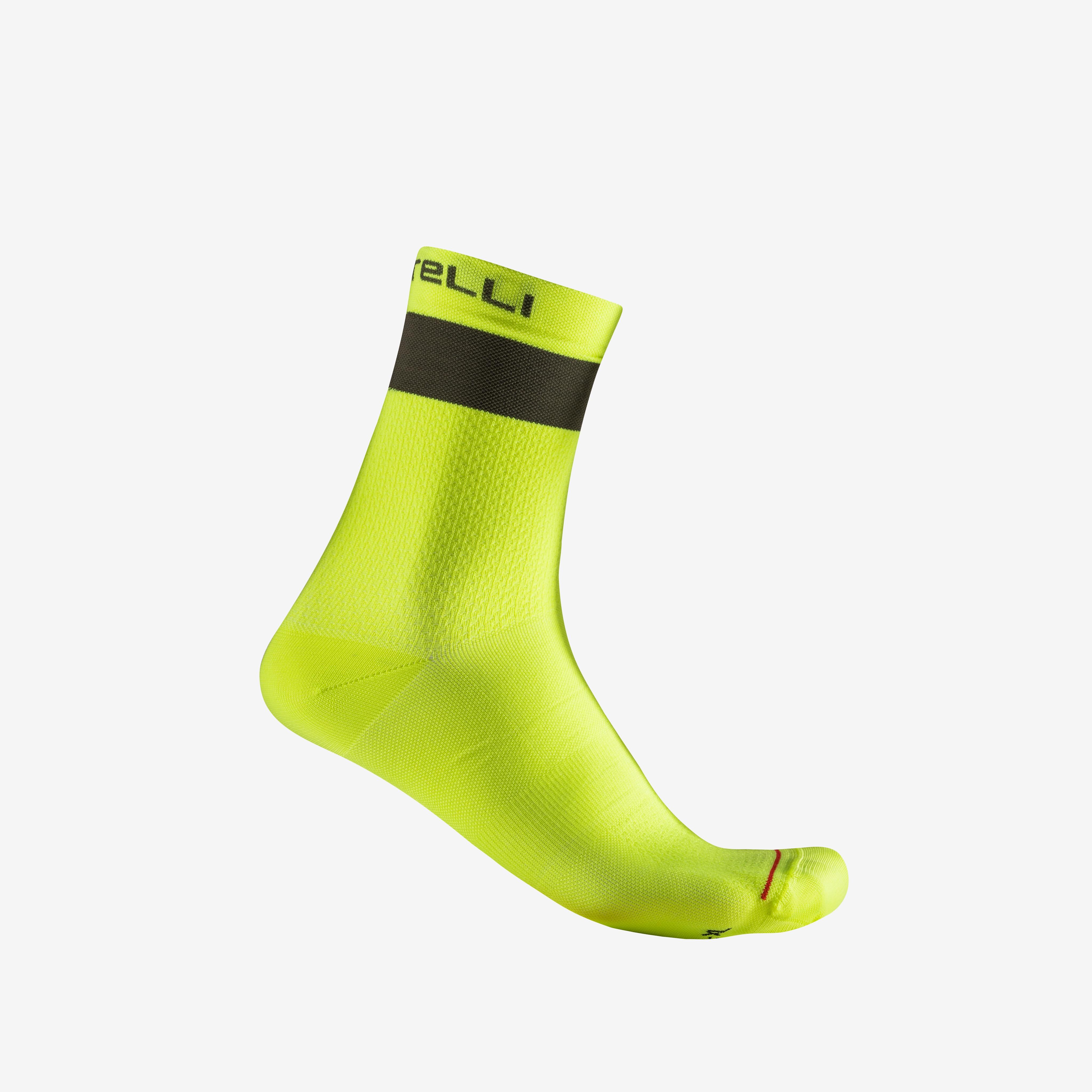 Prologo lite 15 sock - electric lime/deep green - castelli