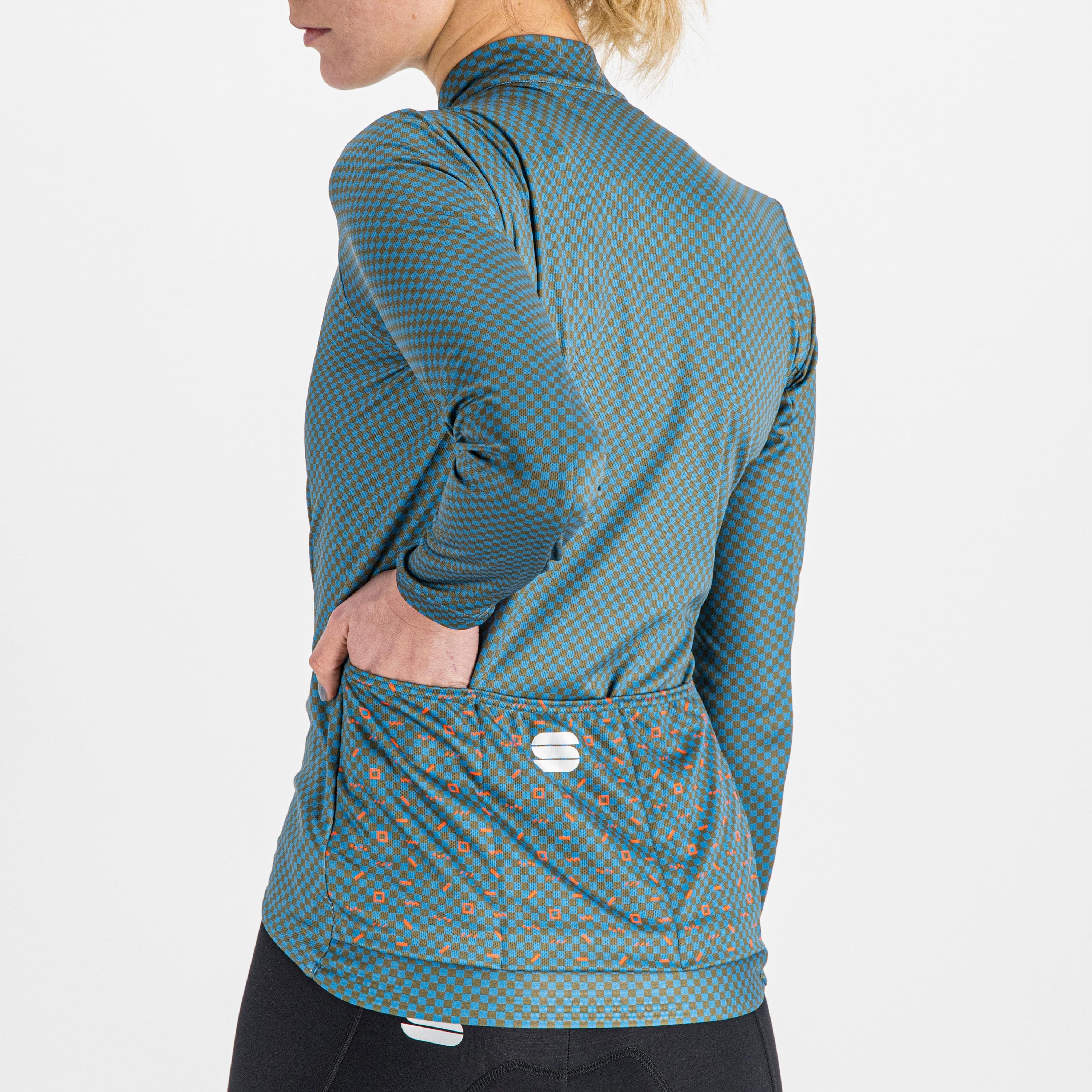 Checkmate w thermal jersey - berry blue beetle pompelmo - sportful