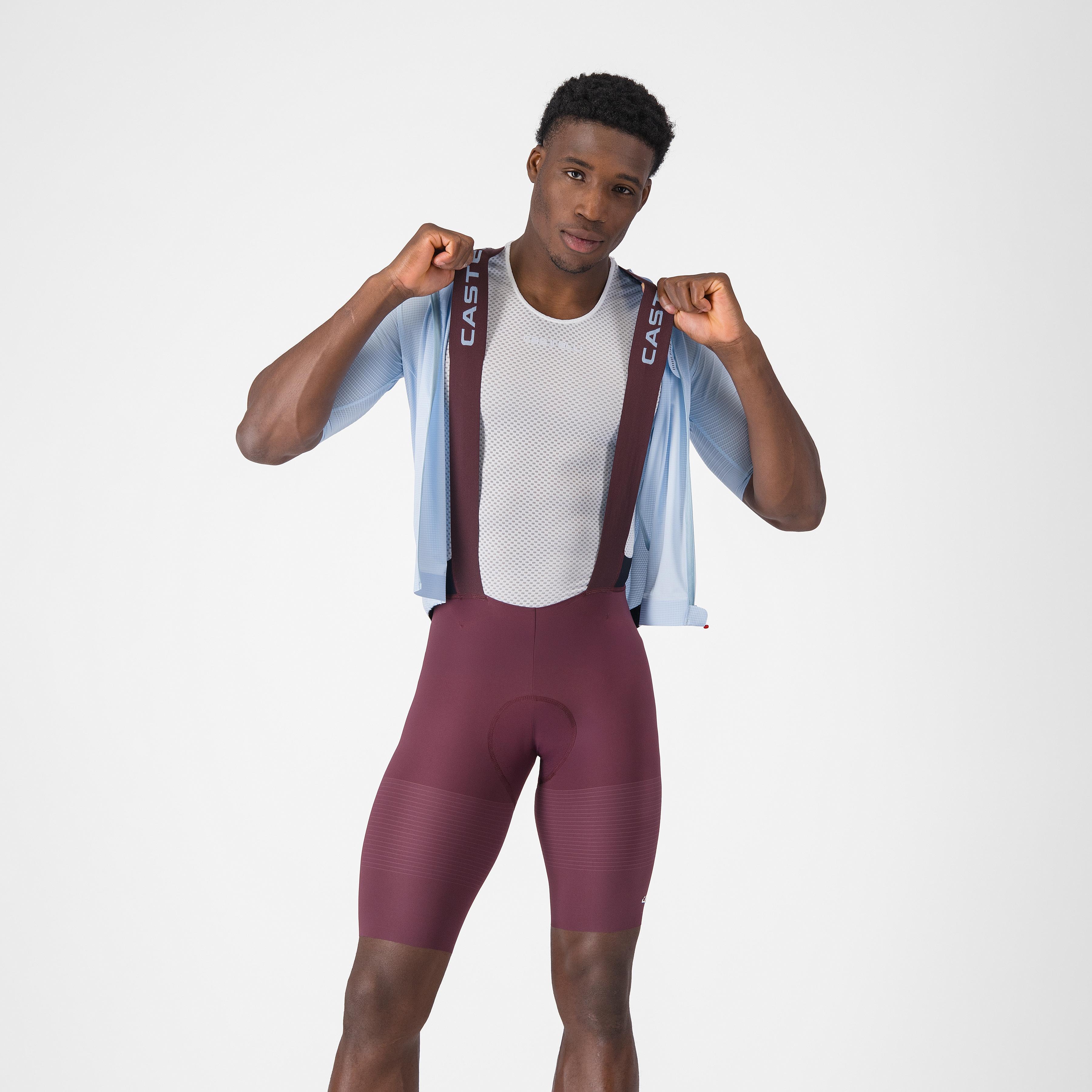 Premio evo bibshort - deep bordeaux/winter sky - castelli