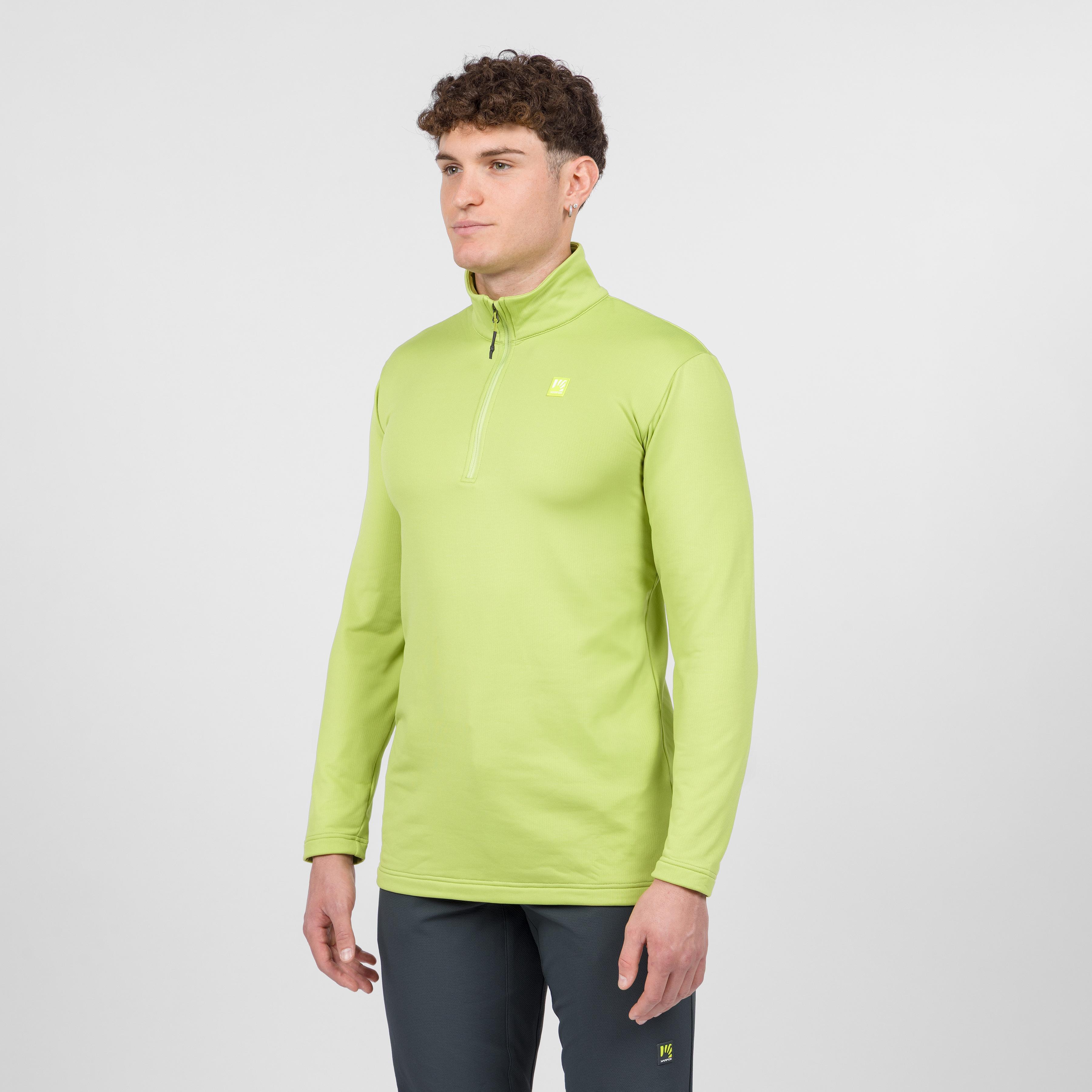 Pizzocco evo half zip fleece - dark citron - karpos